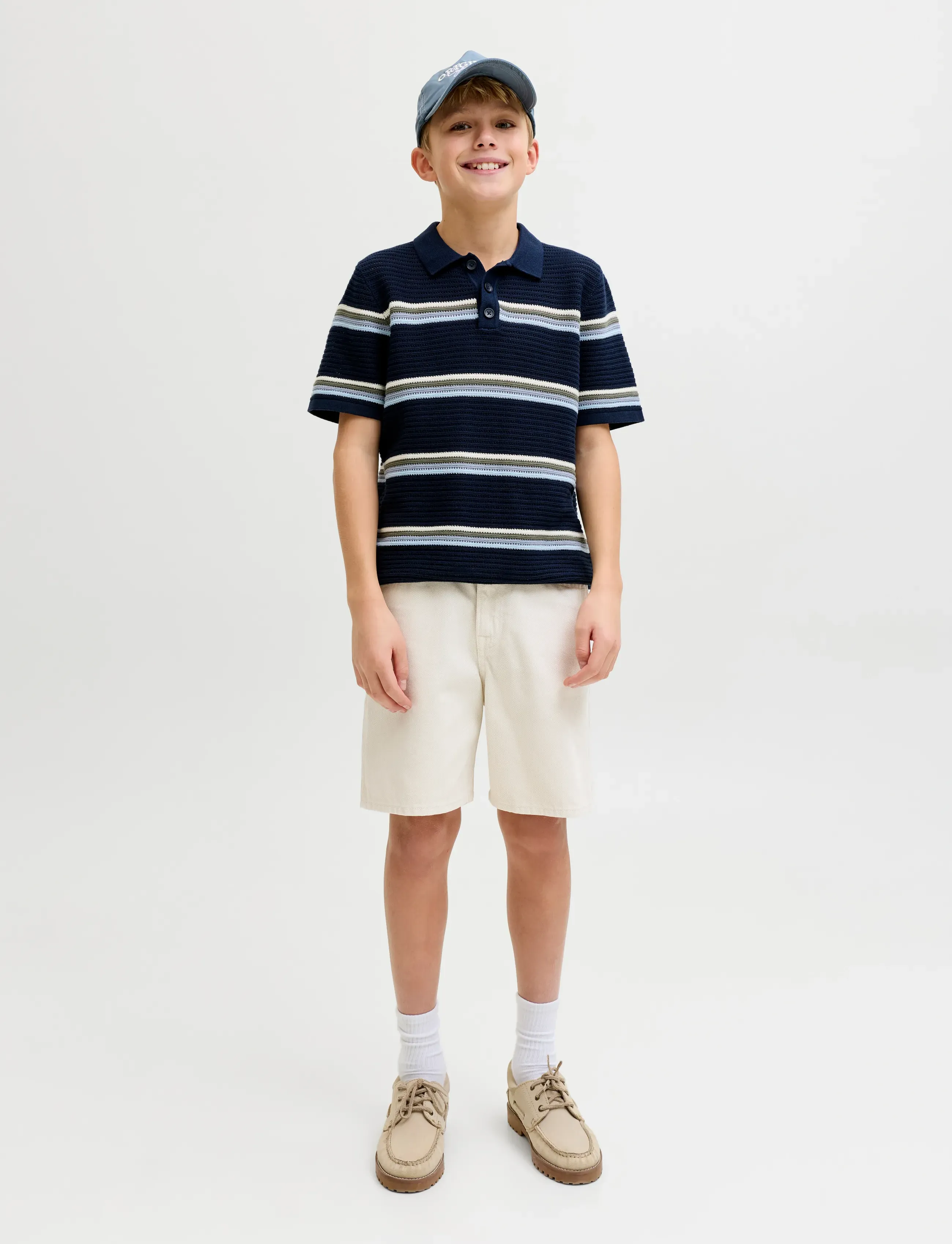 Jack & Jones - JJITONY JJORIGINAL SHORTS AKM 111 JNR - lühikesed teksapüksid - cloud dancer - 4