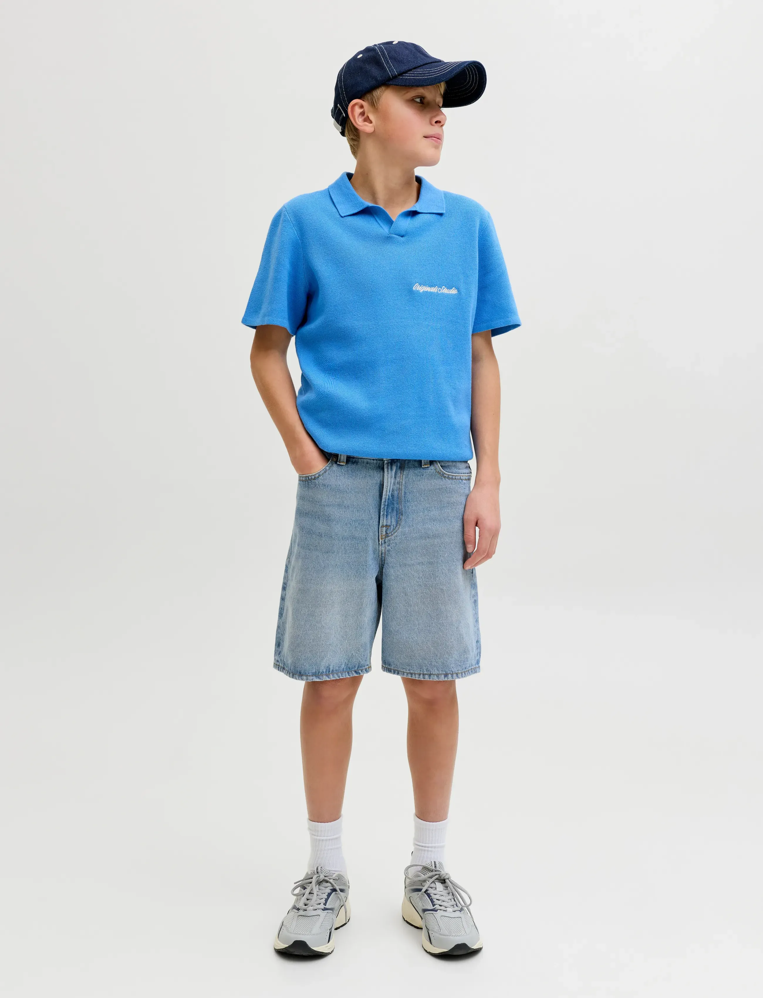 Jack & Jones - JJITONY JJORIGINAL SHORTS AKM 111 JNR - denimshorts - light blue denim - 4