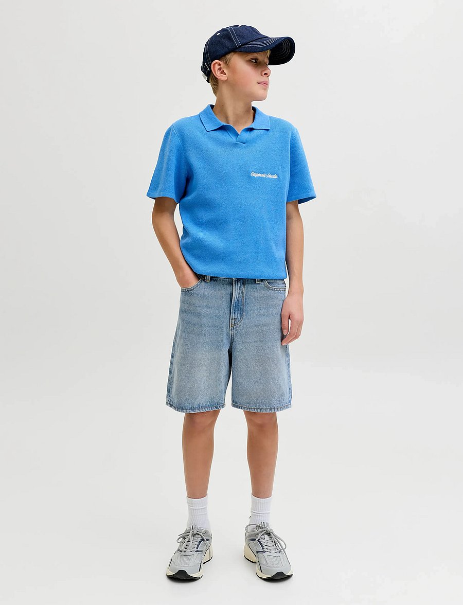 Jack & Jones - JJITONY JJORIGINAL SHORTS AKM 111 JNR - denimshorts - light blue denim - 4