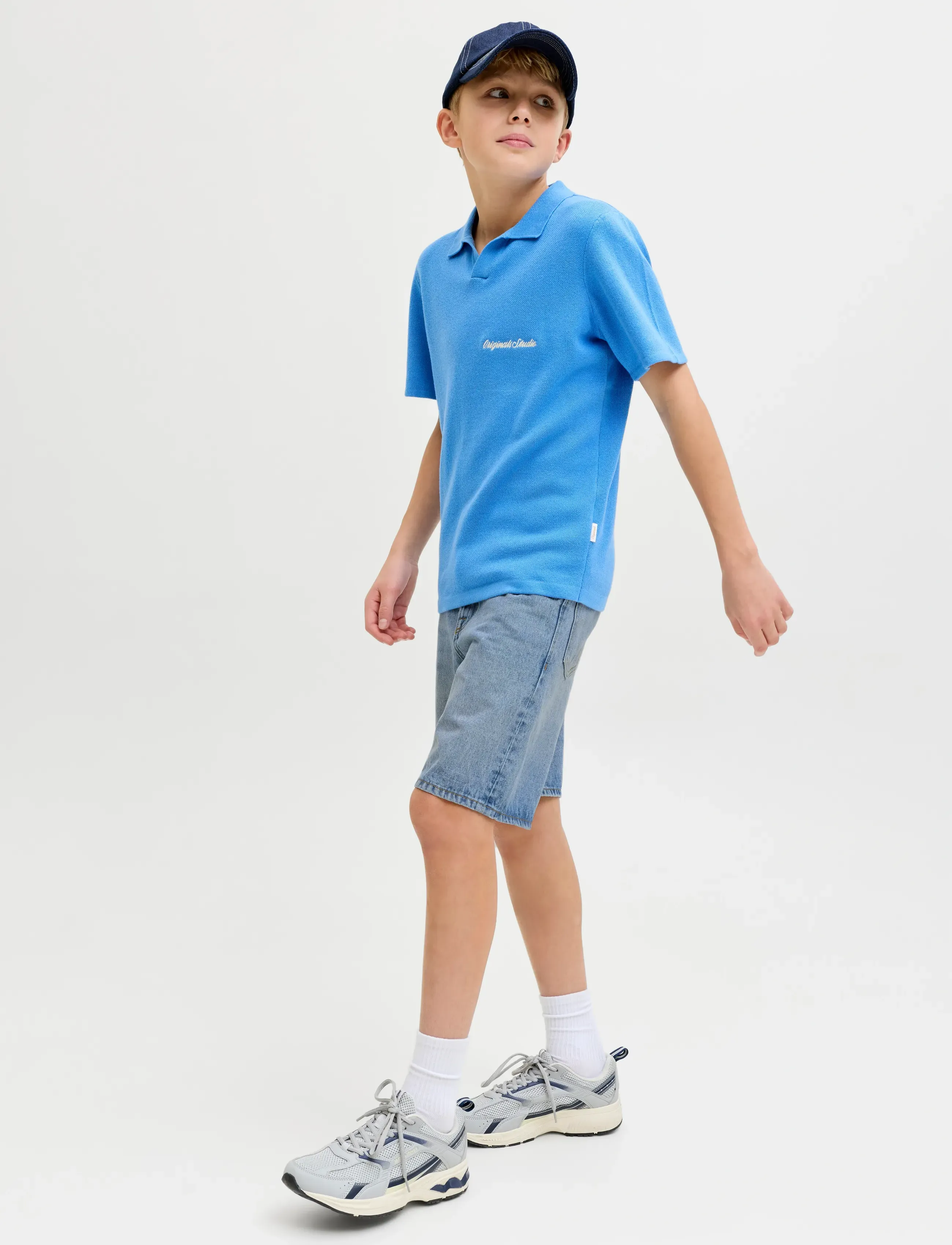 Jack & Jones - JJITONY JJORIGINAL SHORTS AKM 111 JNR - denimshorts - light blue denim - 5