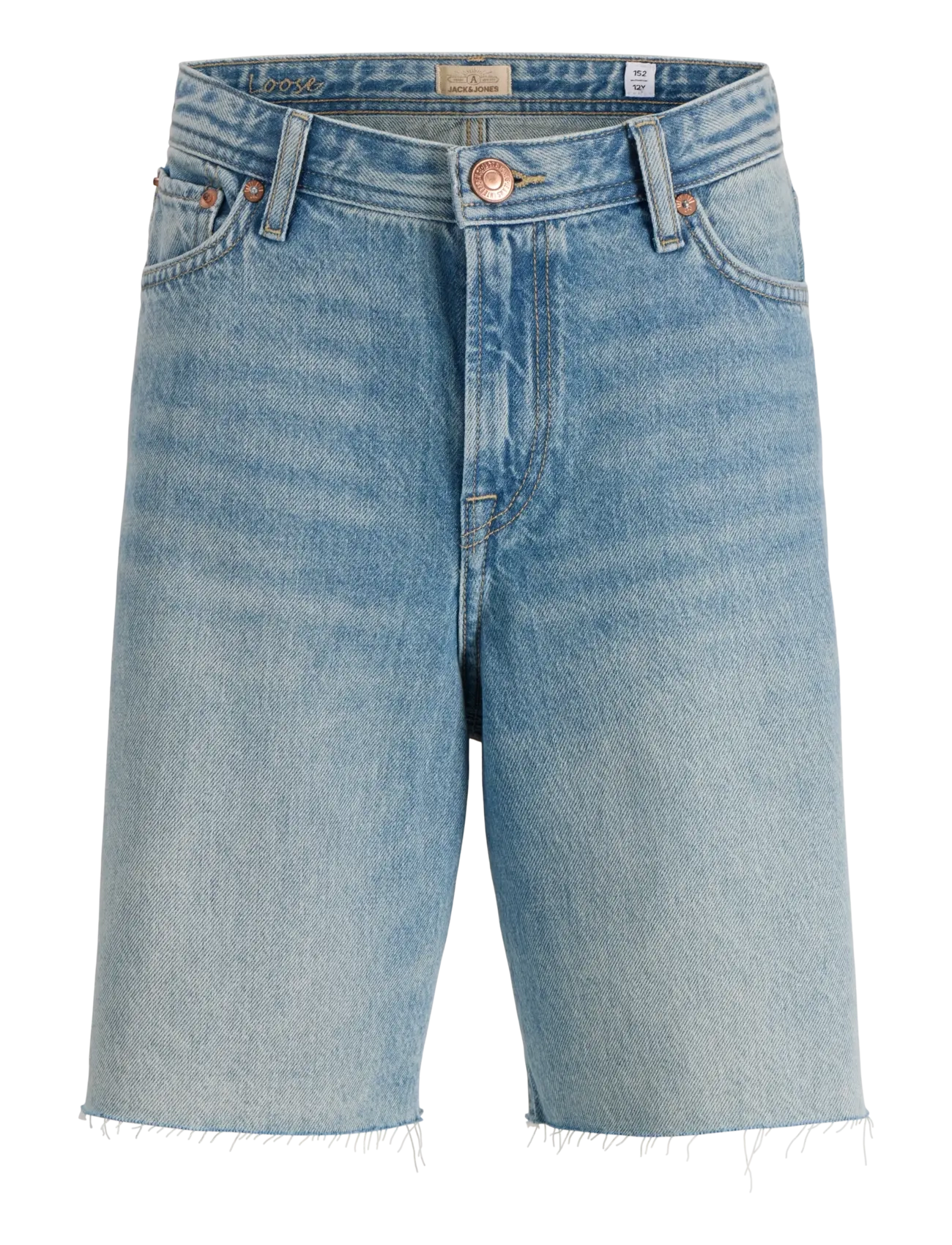 Jack & Jones JJIALEX JJORIGNAL SHORTS ST 796 JNR - Riided - BLUE DENIM / blue