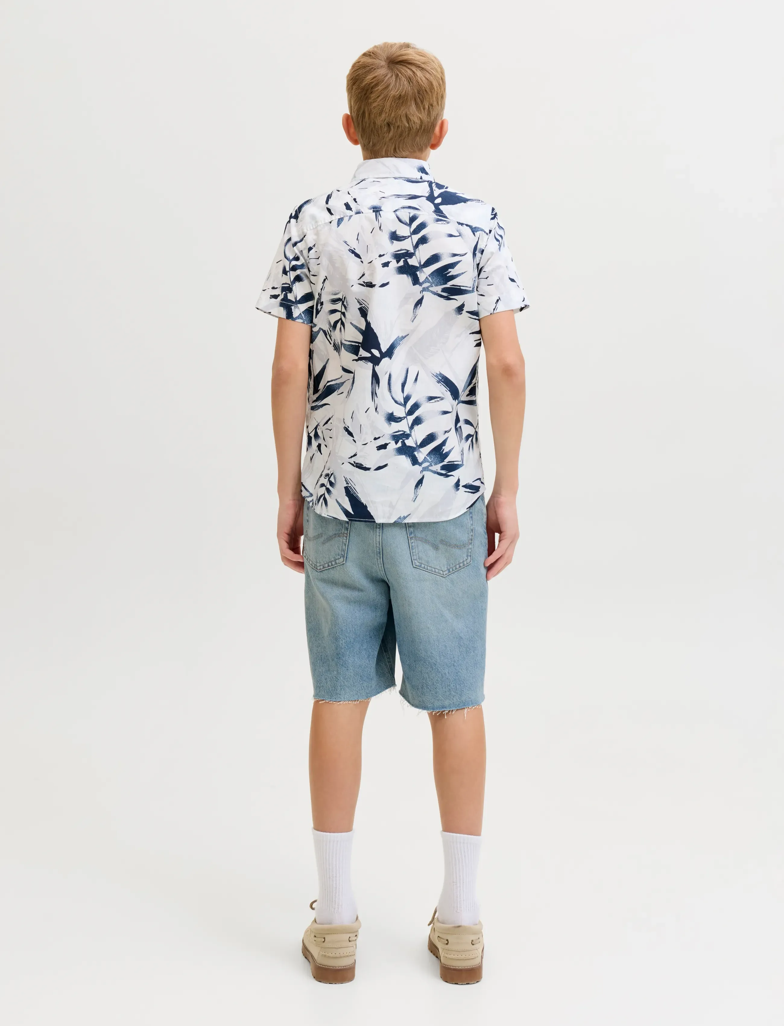 Jack & Jones - JJIALEX JJORIGNAL SHORTS ST 796 JNR - jeansshorts - blue denim - 3