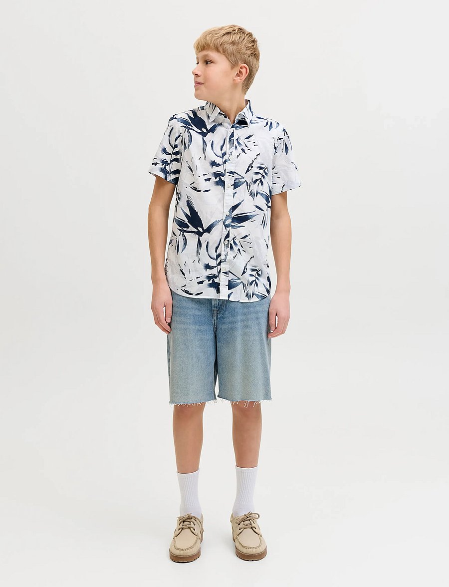 Jack & Jones - JJIALEX JJORIGNAL SHORTS ST 796 JNR - jeansshorts - blue denim - 4