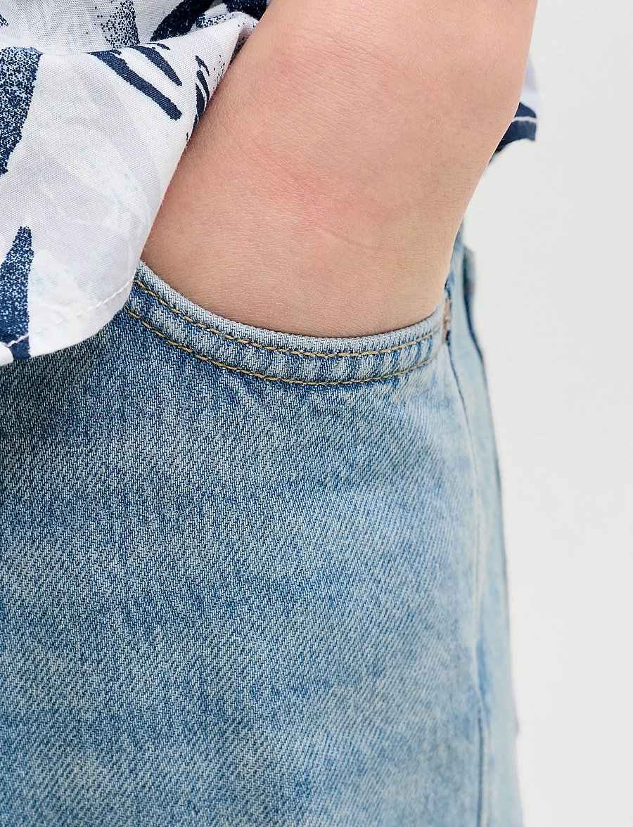 Jack & Jones - JJIALEX JJORIGNAL SHORTS ST 796 JNR - jeansshorts - blue denim - 5