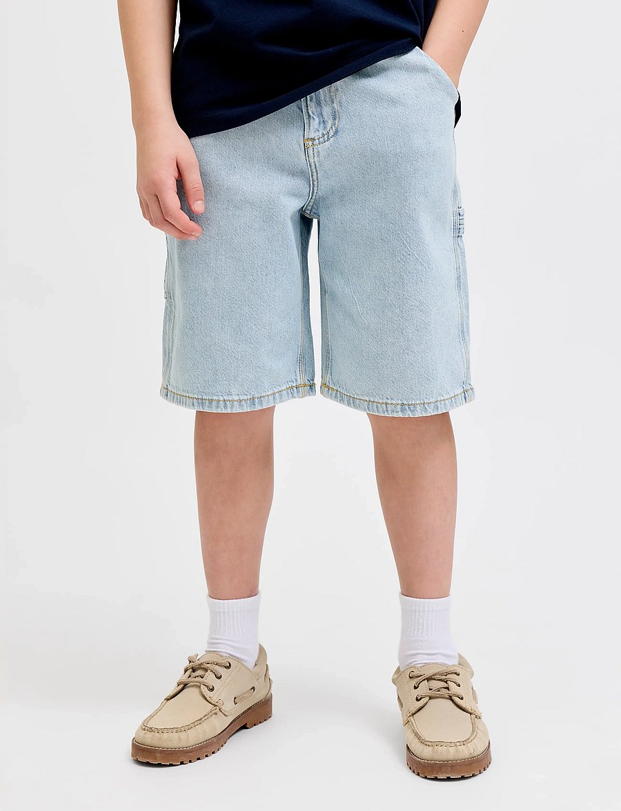 Jack & Jones - JJIALEX JJCARPENTER SHORTS NS 830 JNR - jeansshorts - light blue denim - 0