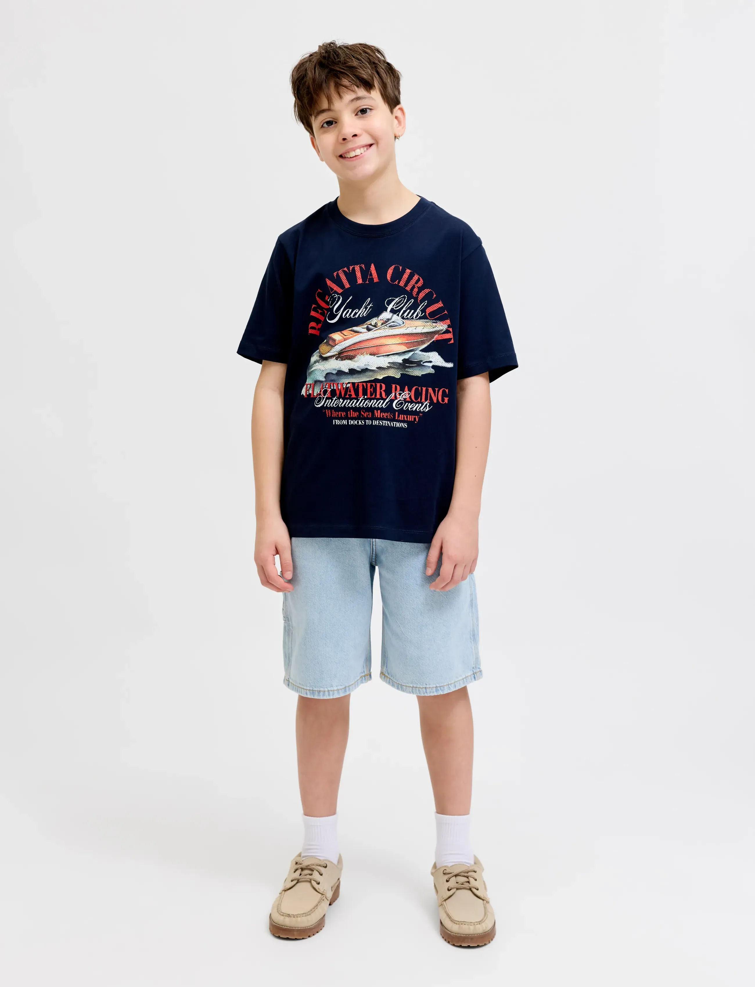 Jack & Jones - JJIALEX JJCARPENTER SHORTS NS 830 JNR - jeansshorts - light blue denim - 4