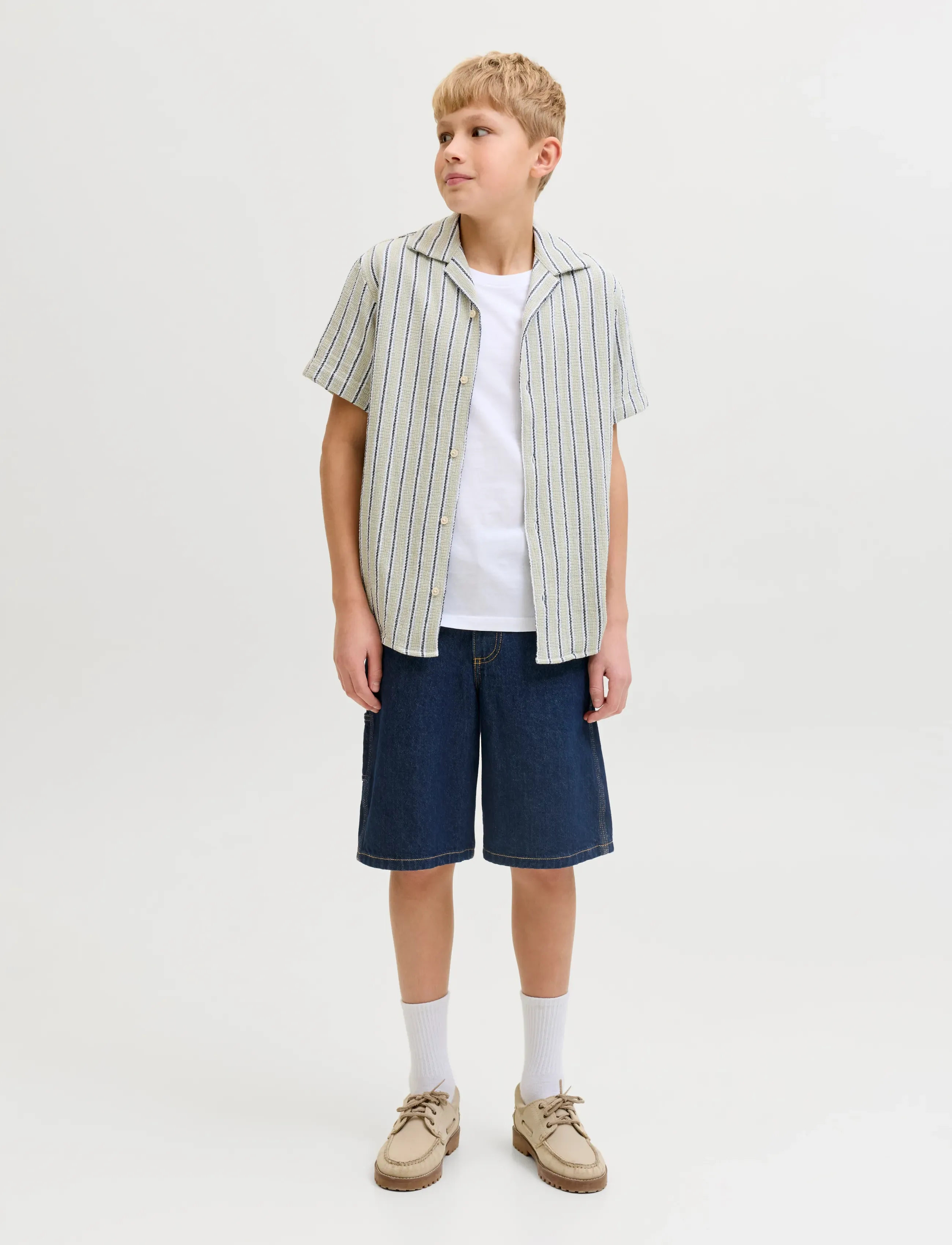Jack & Jones - JJIALEX JJCARPENTER SHORTS NS 830 JNR - jeansshorts - medium blue denim - 4