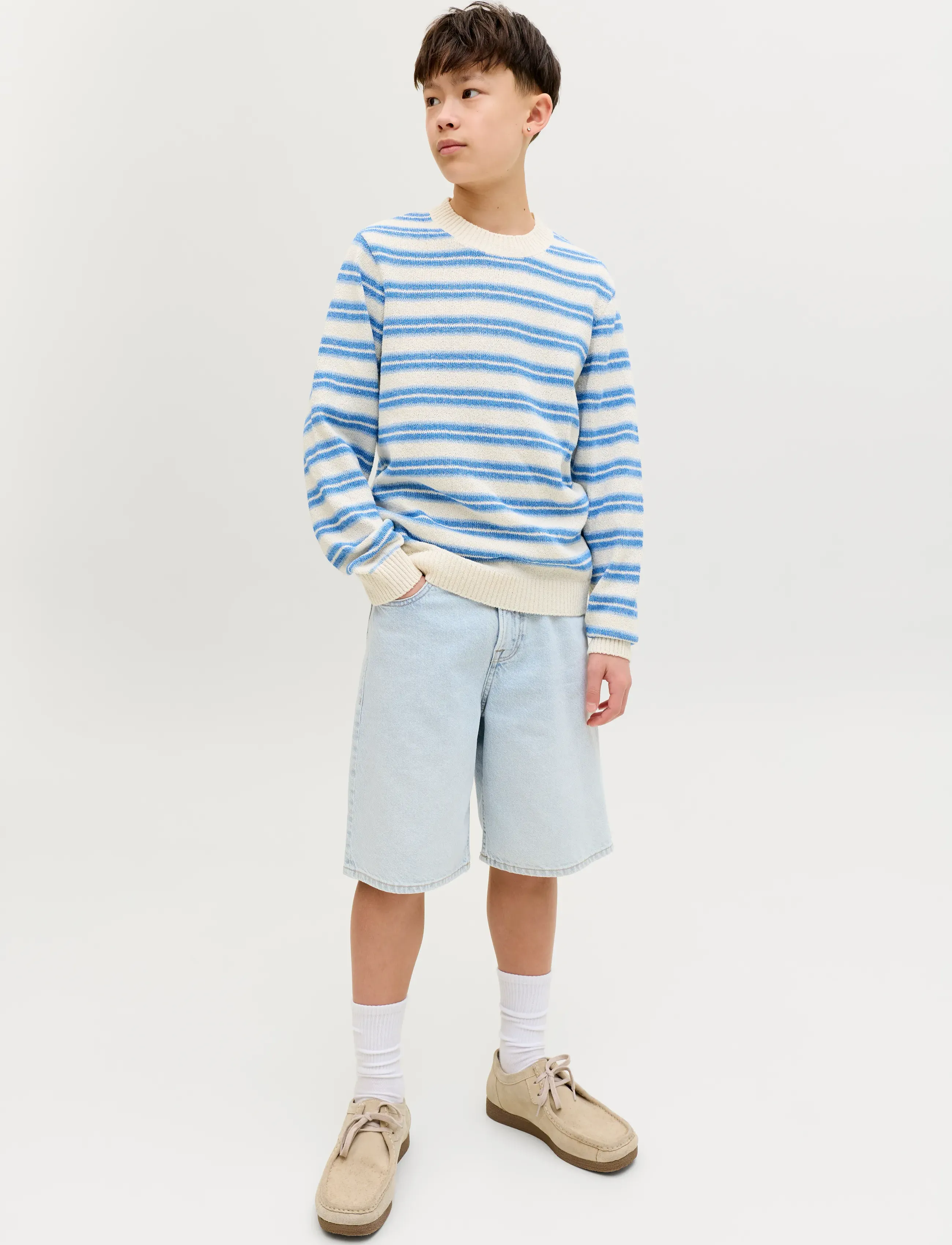 Jack & Jones - JJIALEX JJORIGINAL SHORTS SQ 171 SN JNR - short en jeans - blue denim - 5