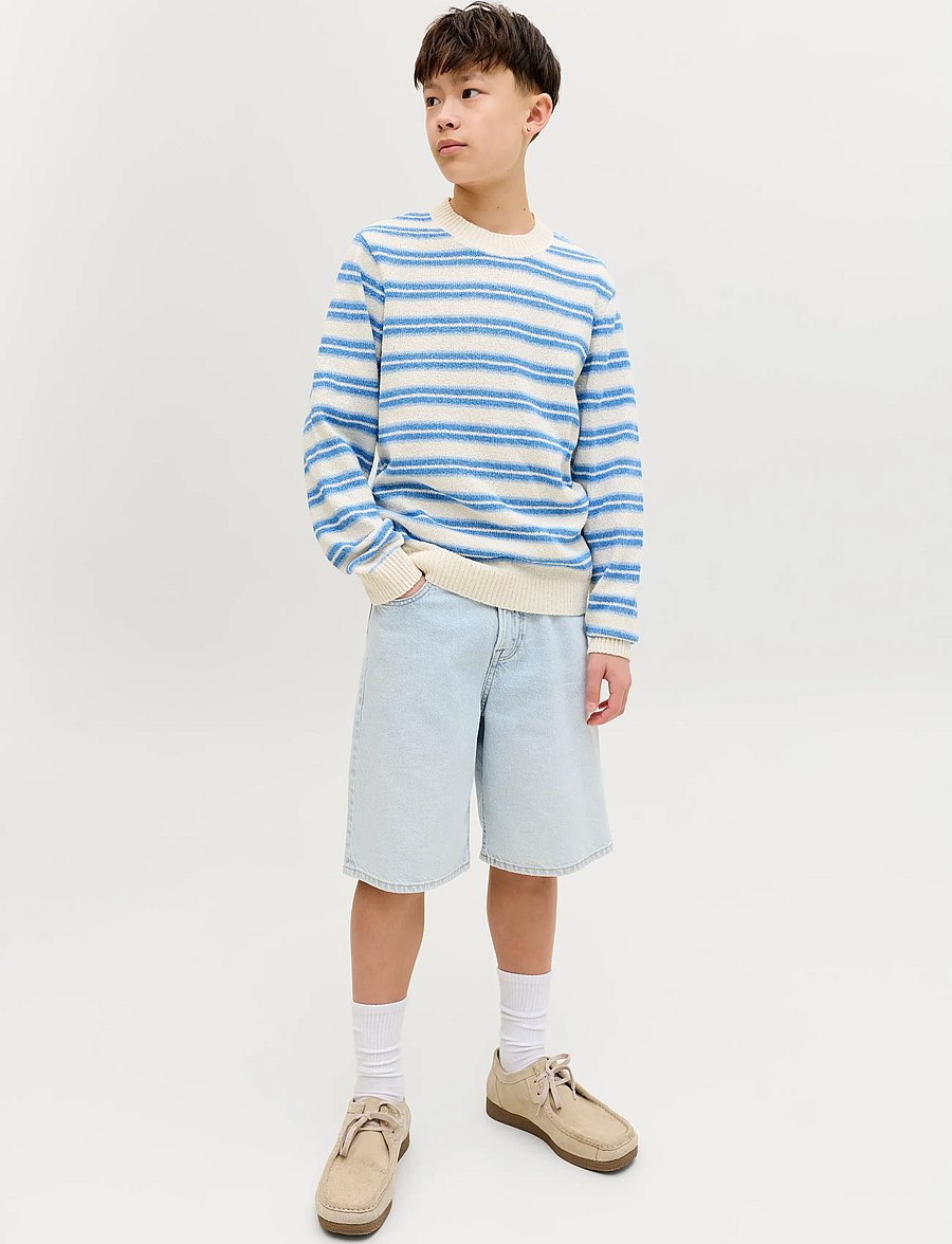 Jack & Jones - JJIALEX JJORIGINAL SHORTS SQ 171 SN JNR - short en jeans - blue denim - 5