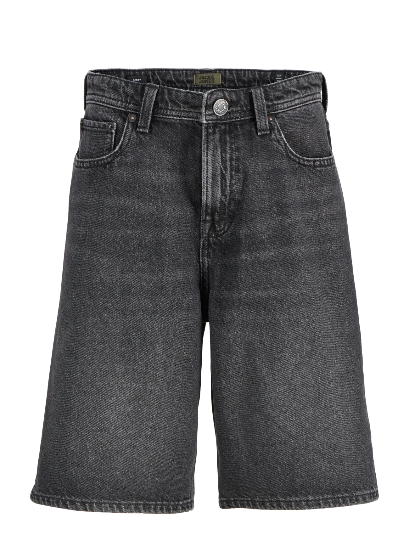 Jack & Jones JJIALEX JJORIGINAL SHORTS SQ 175 SN JNR - Shorts - BLACK DENIM / black