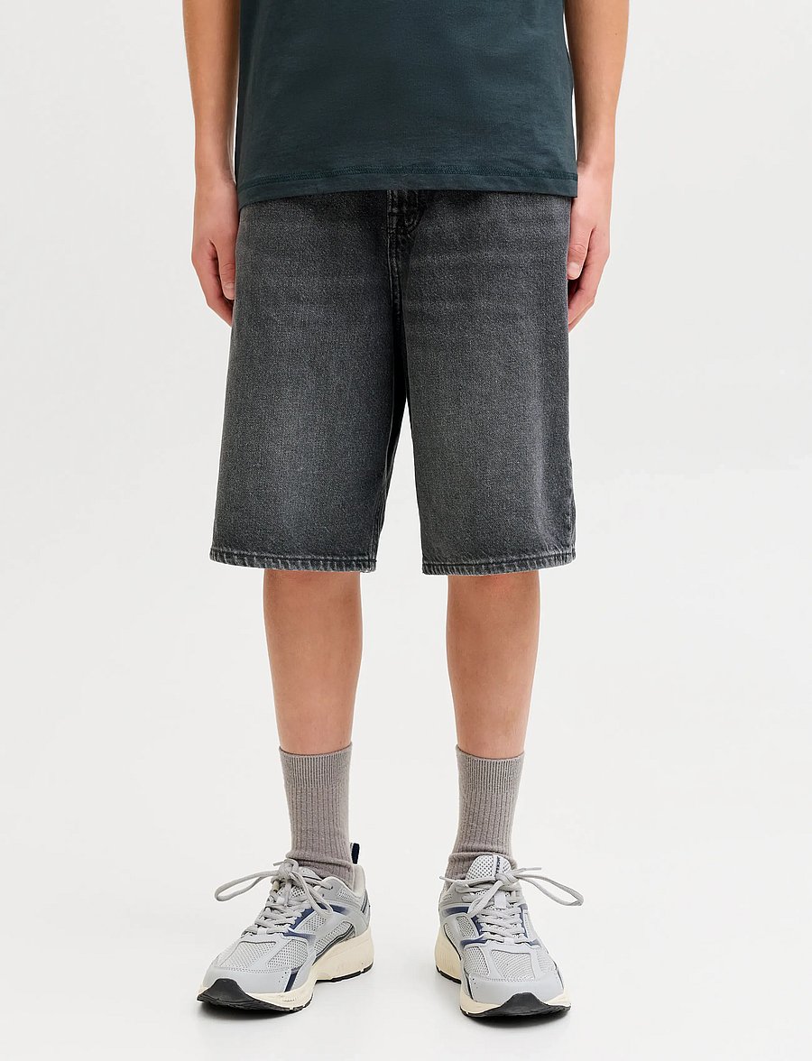 Jack & Jones - JJIALEX JJORIGINAL SHORTS SQ 175 SN JNR - denimshorts - black denim - 0