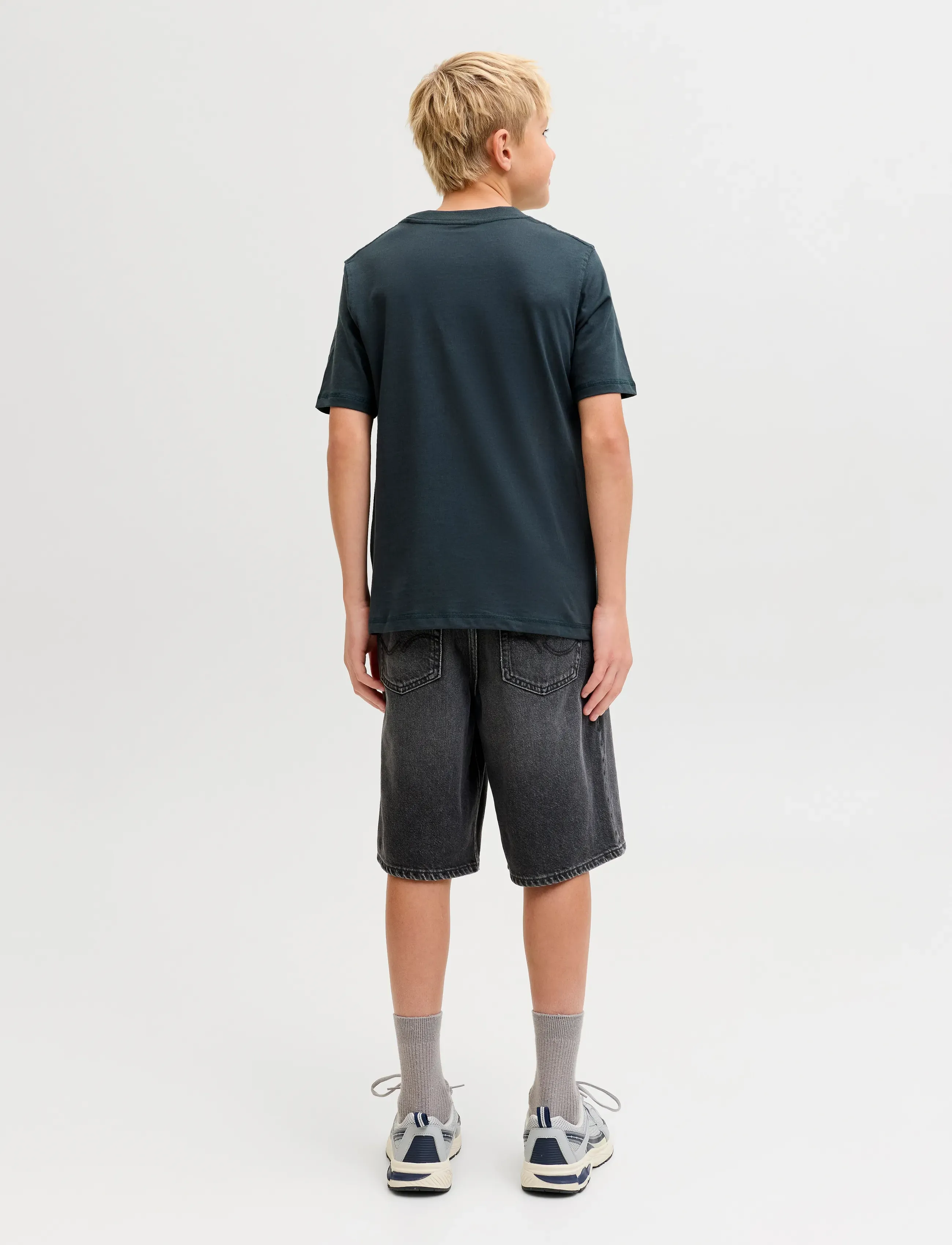 Jack & Jones - JJIALEX JJORIGINAL SHORTS SQ 175 SN JNR - denimshorts - black denim - 3