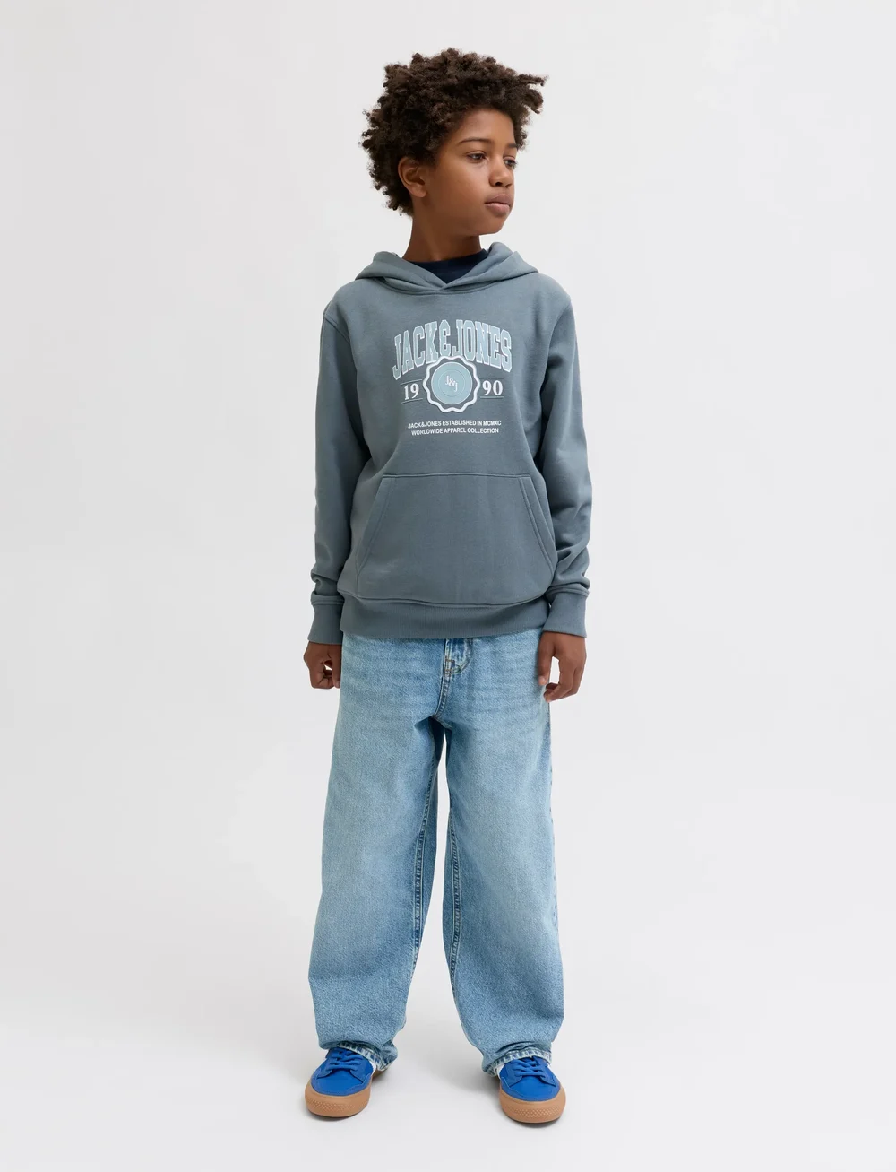 Jack & Jones - JJIALEX JJIORIGINAL SQ 339 BF JNR - loose jeans - blue denim - 0