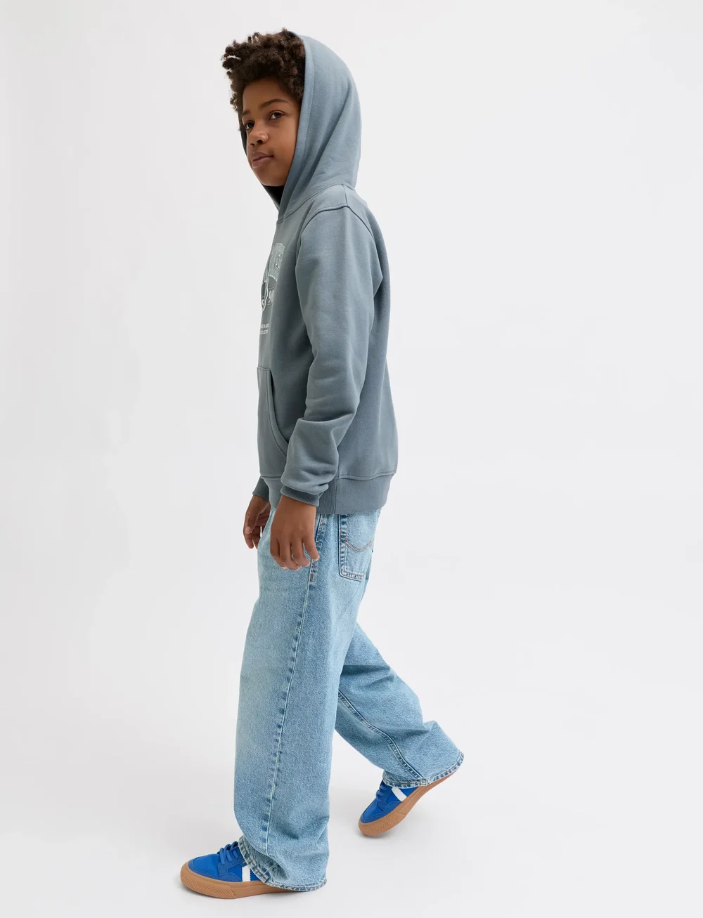 Jack & Jones - JJIALEX JJIORIGINAL SQ 339 BF JNR - loose jeans - blue denim - 4