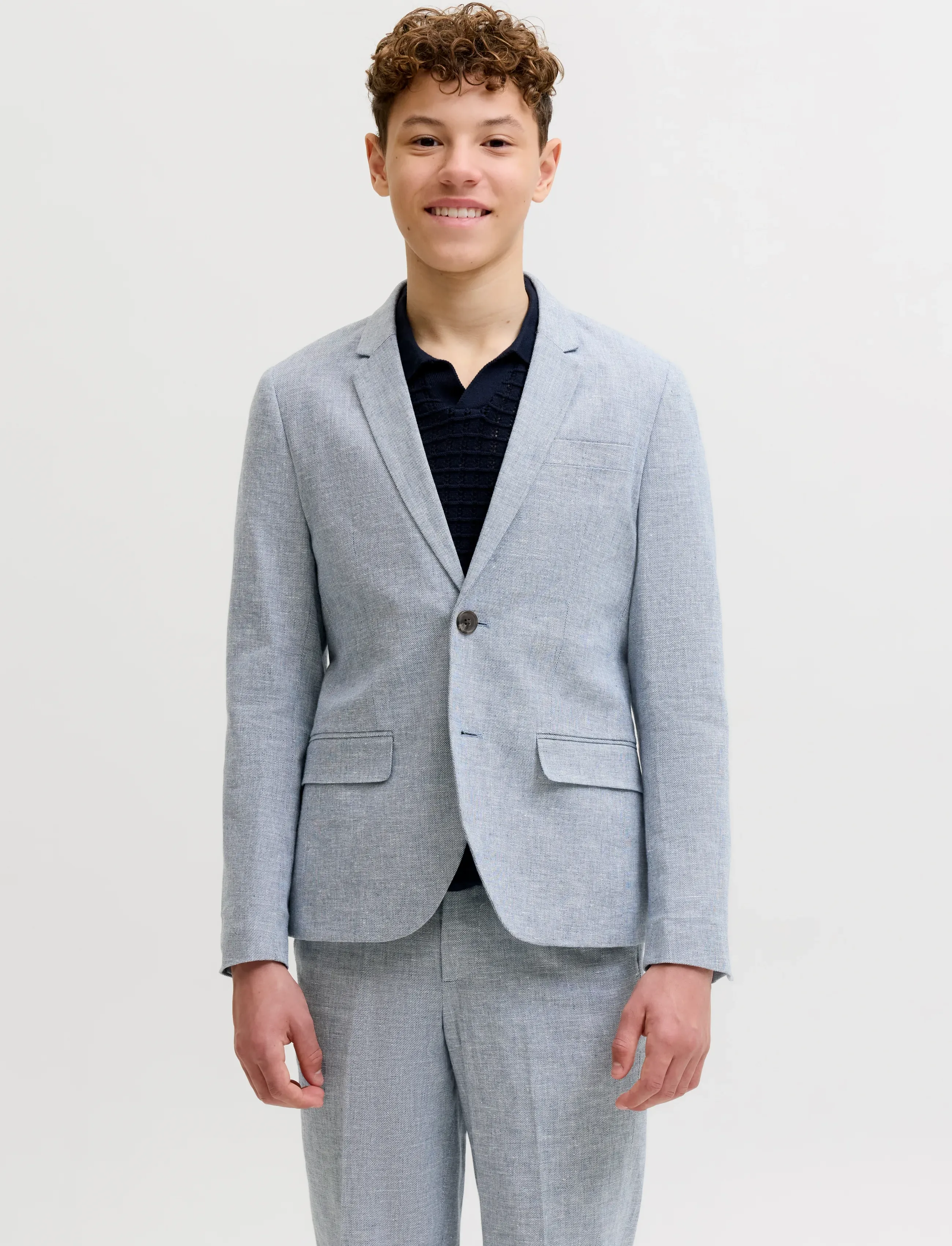 Jack & Jones Jprmartin Summer Blazer No06 Jnr, 134, Blue > Blazere, Børn