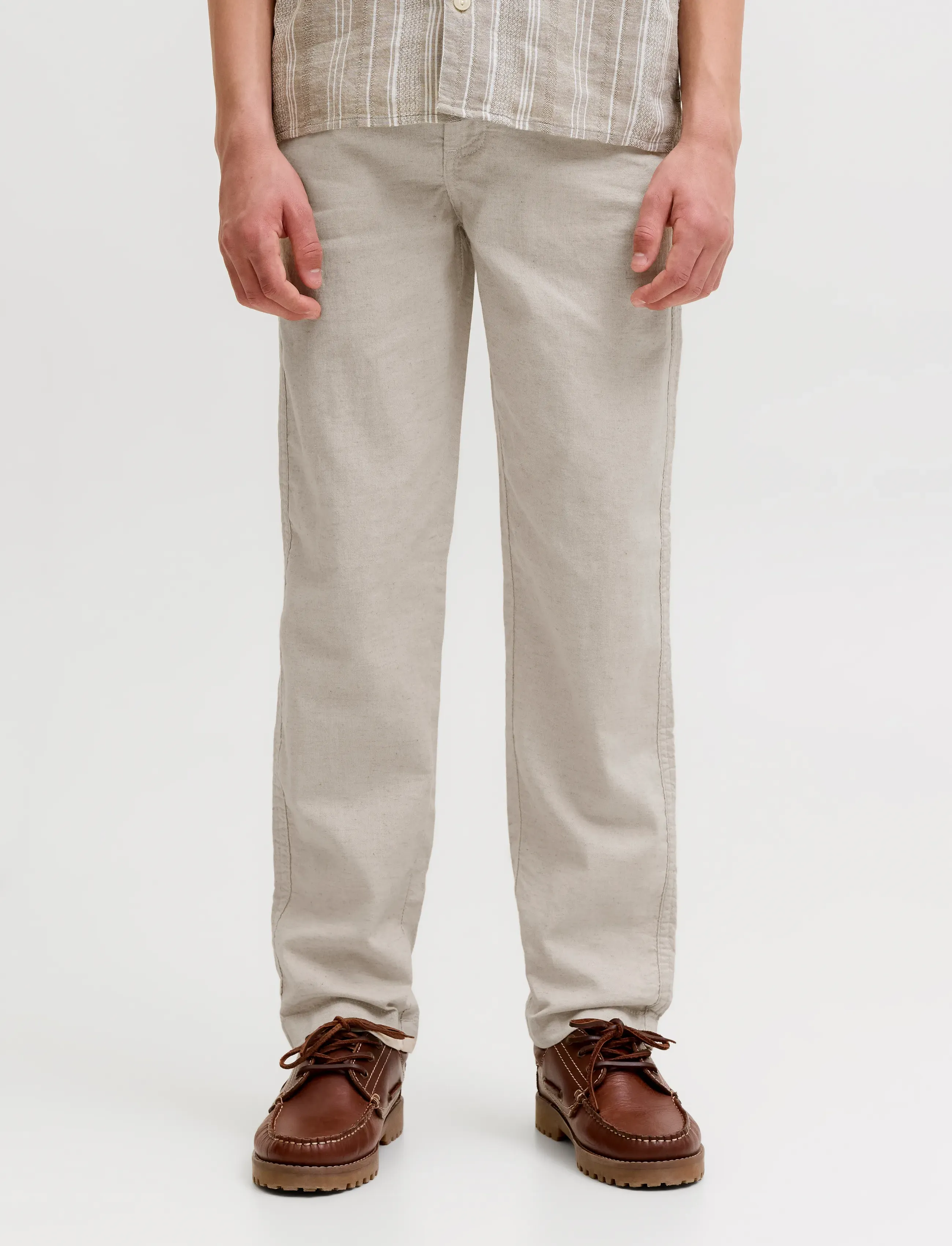 Jack & Jones JPRMARTIN SUMMER TROUSER NO06 JNR - Hosen - ANCIENT SCROLL / cream
