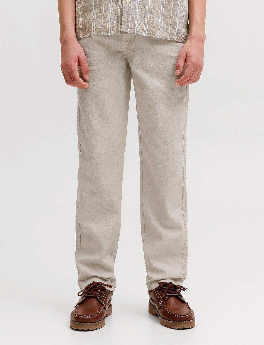 Jack & Jones - JPRMARTIN SUMMER TROUSER NO06 JNR - leinen-kleidung - ancient scroll - 0