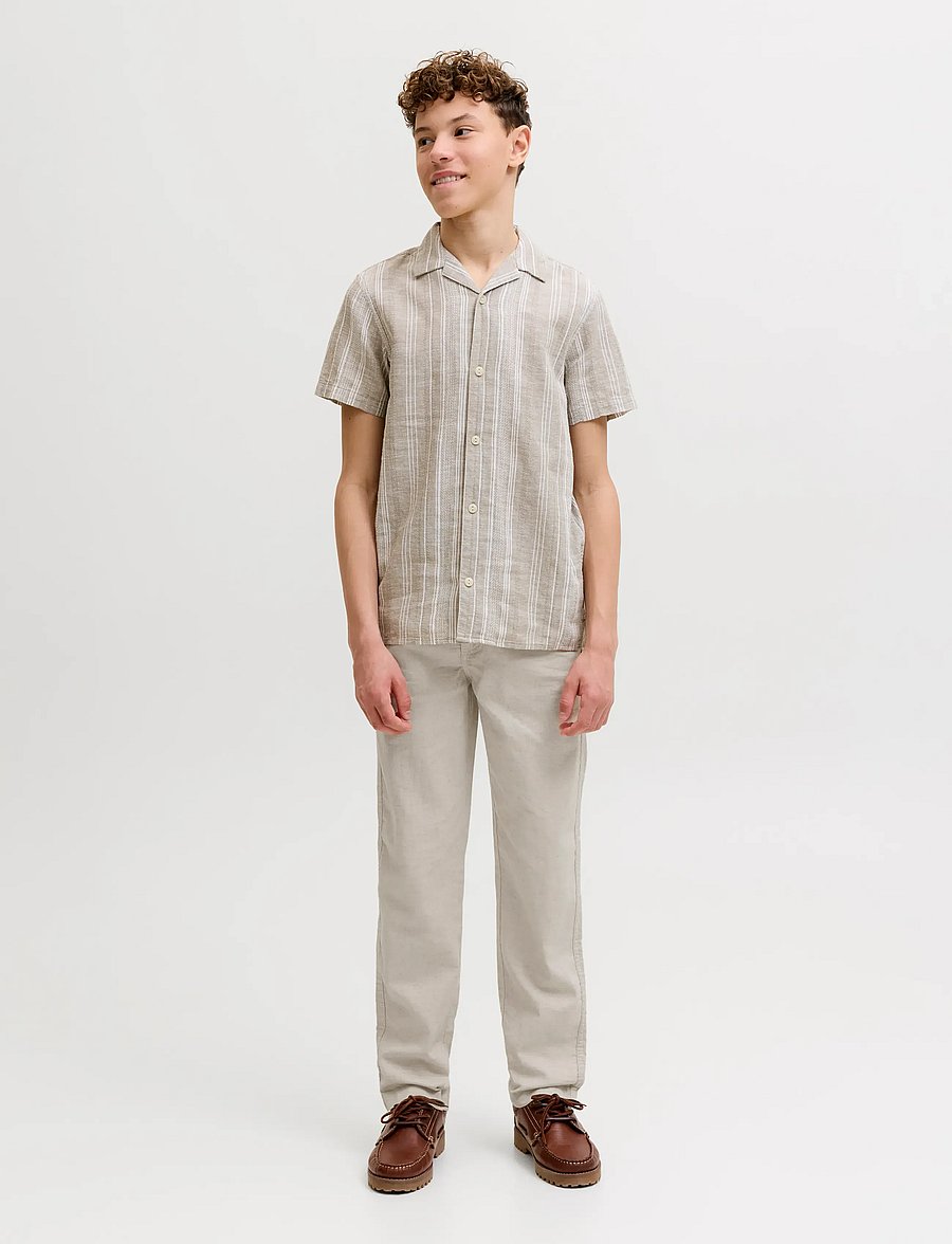 Jack & Jones - JPRMARTIN SUMMER TROUSER NO06 JNR - leinen-kleidung - ancient scroll - 4
