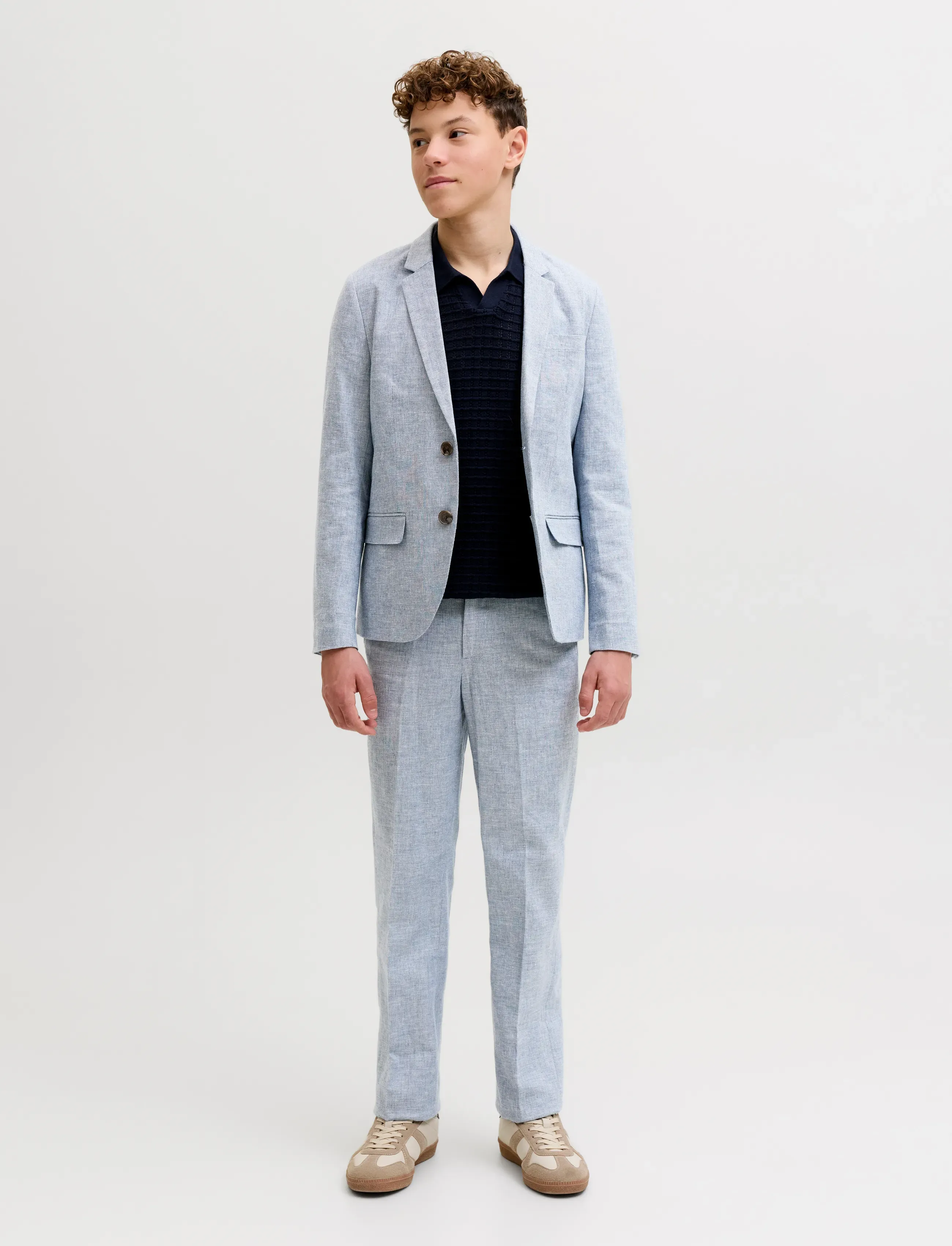 Jack & Jones - JPRMARTIN SUMMER TROUSER NO06 JNR - linane riietus - faded denim - 4