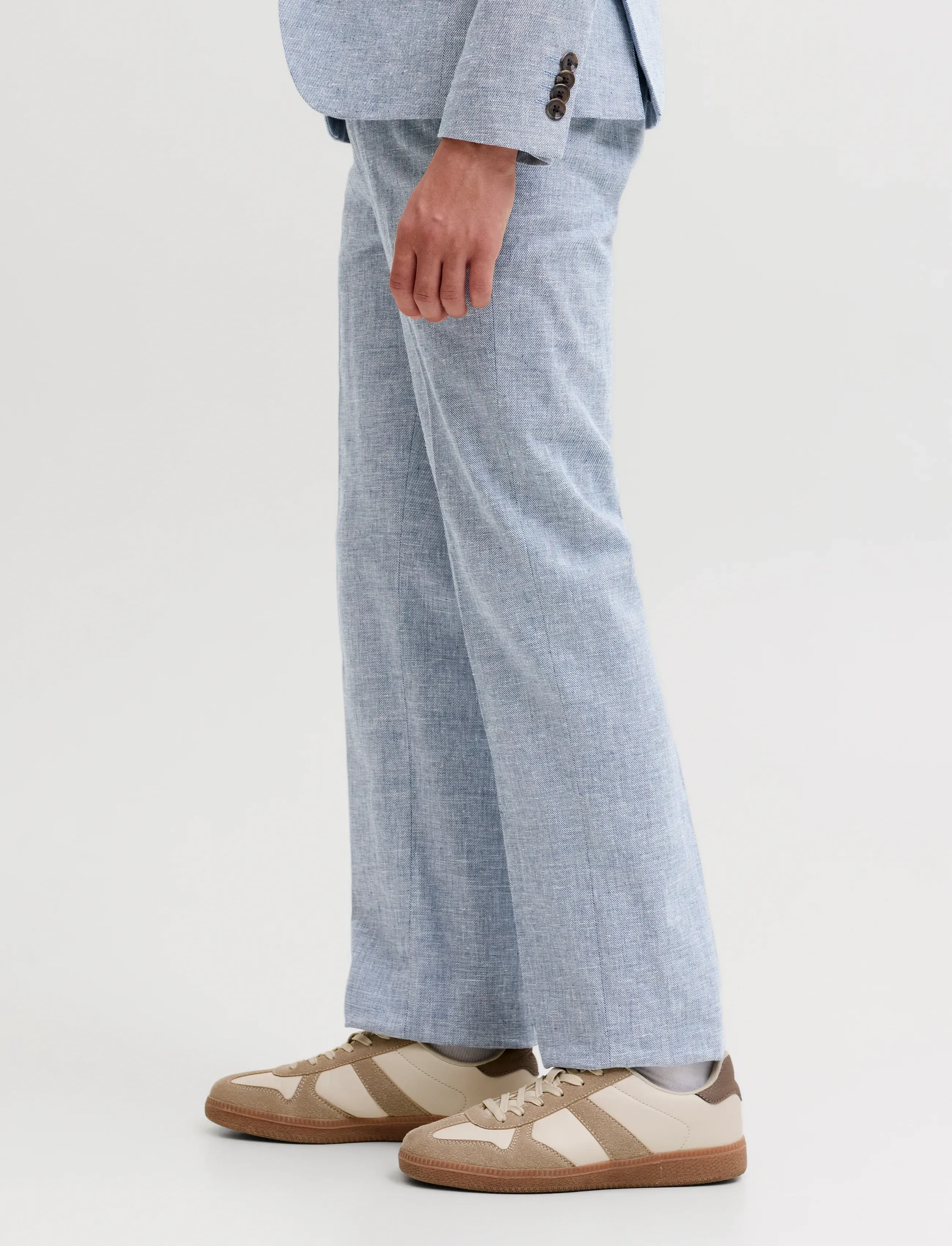 Jack & Jones - JPRMARTIN SUMMER TROUSER NO06 JNR - linane riietus - faded denim - 5