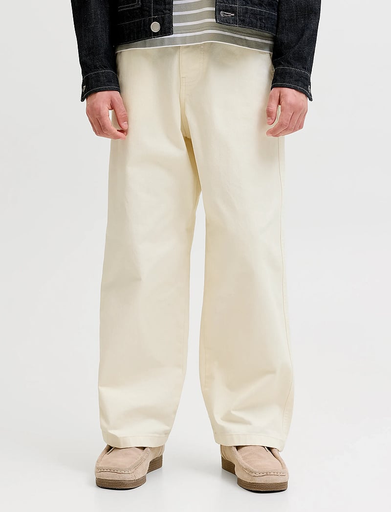 Jack & Jones - JPSTOWEN NORREBRO WORKER PANT JNR - bukser - antique white - 0