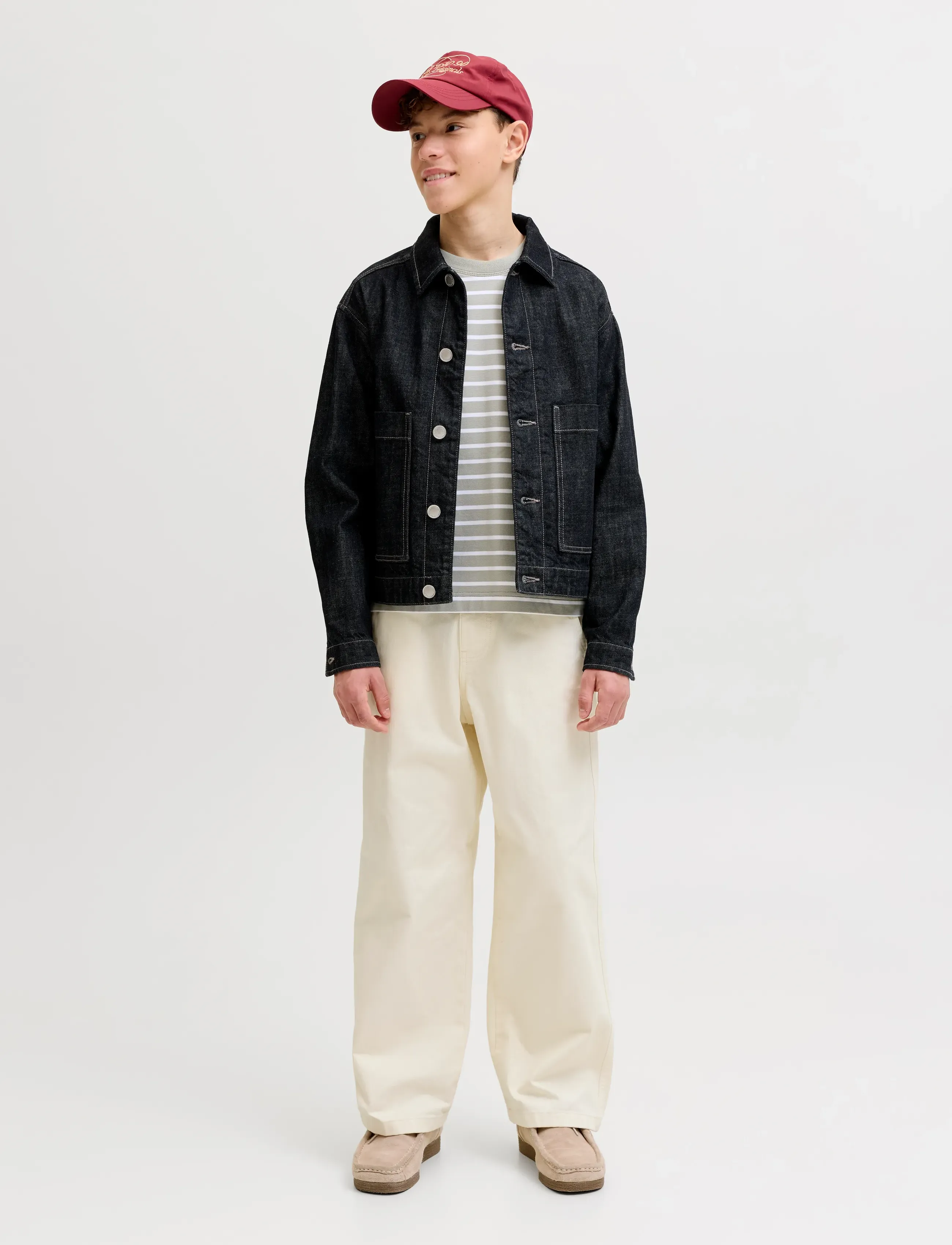 Jack & Jones - JPSTOWEN NORREBRO WORKER PANT JNR - einkaufen nach alter von - antique white - 4