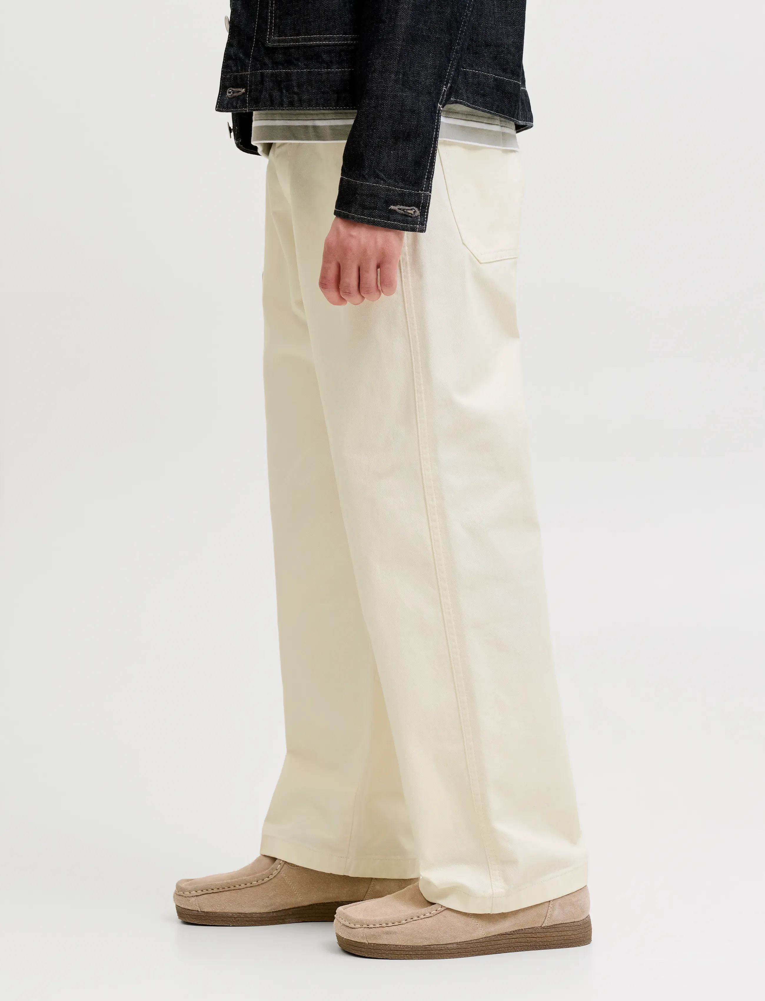 Jack & Jones - JPSTOWEN NORREBRO WORKER PANT JNR - einkaufen nach alter von - antique white - 5