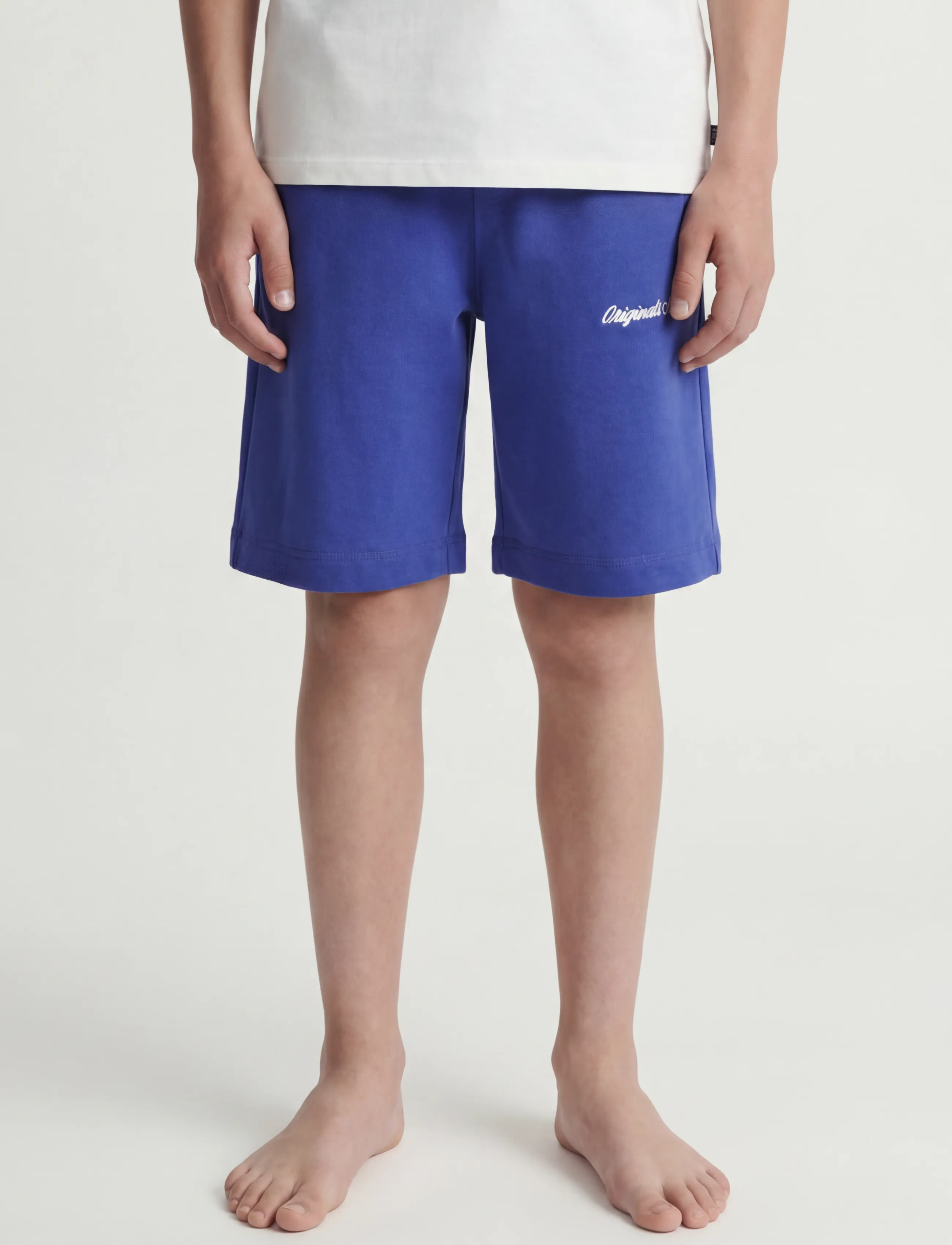Jack & Jones JPSTKARL NORREBRO SWEAT SHORTS JNR - Šortai - BLUING / blue