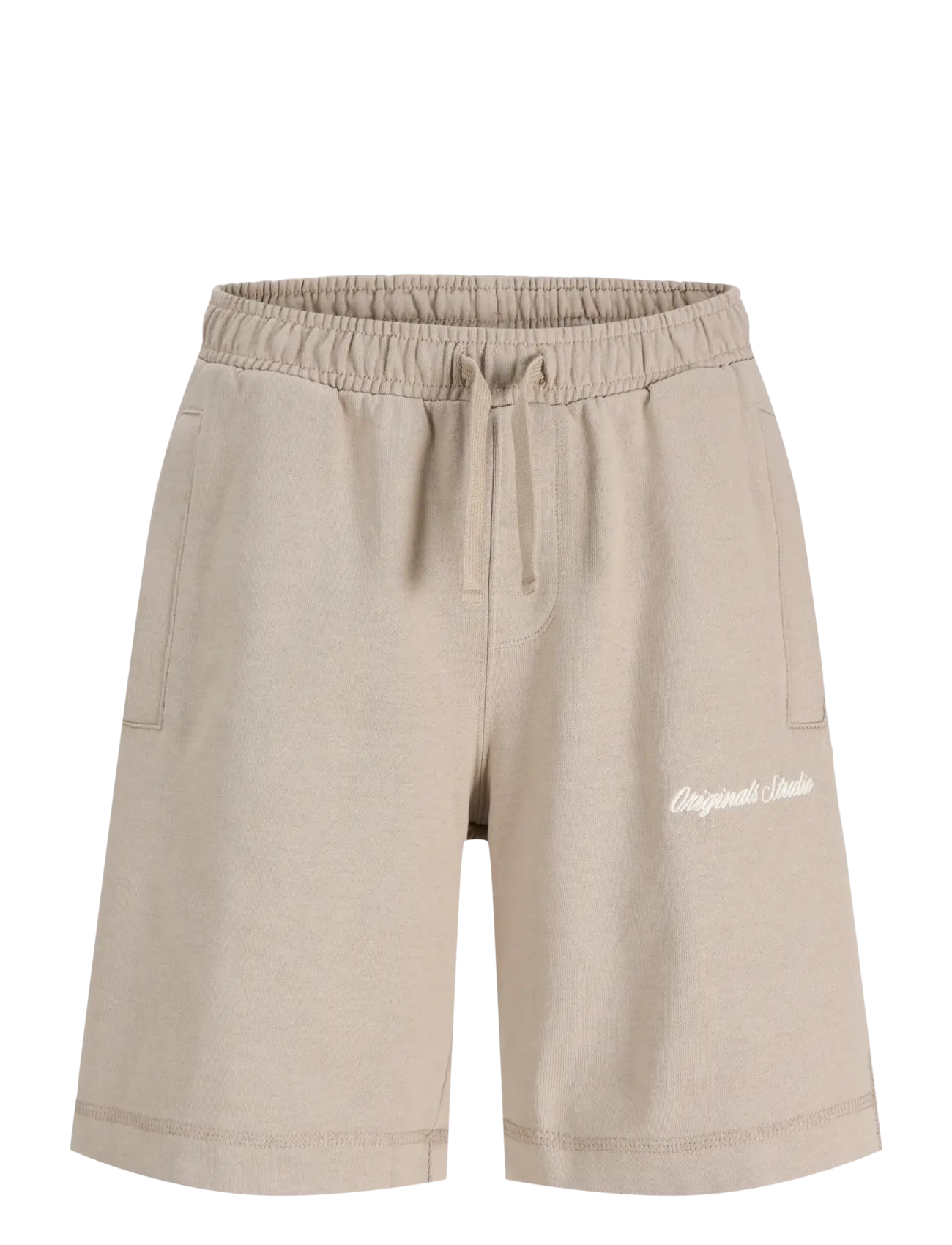 Jack & Jones JPSTKARL NORREBRO SWEAT SHORTS JNR - Jack & Jones - VINTAGE KHAKI / white