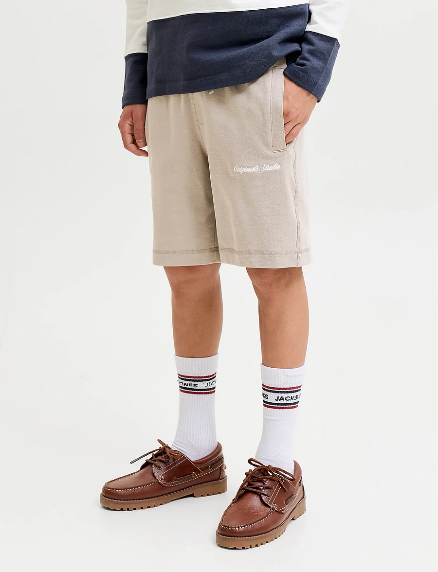Jack & Jones - JPSTKARL NORREBRO SWEAT SHORTS JNR - sweatshorts - vintage khaki - 0