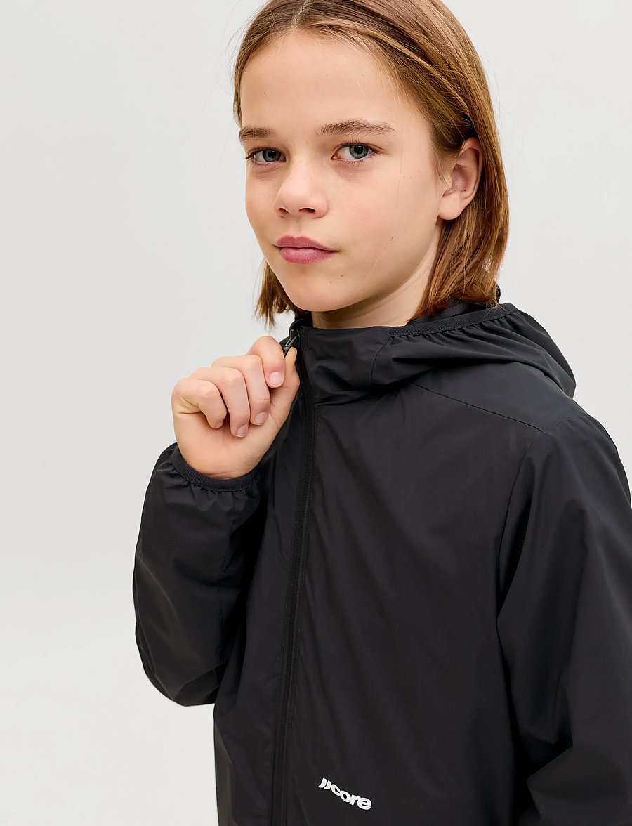 Jack & Jones - JCOCLUB WINDBREAKER JACKET JNR - leichte jacken - black - 5