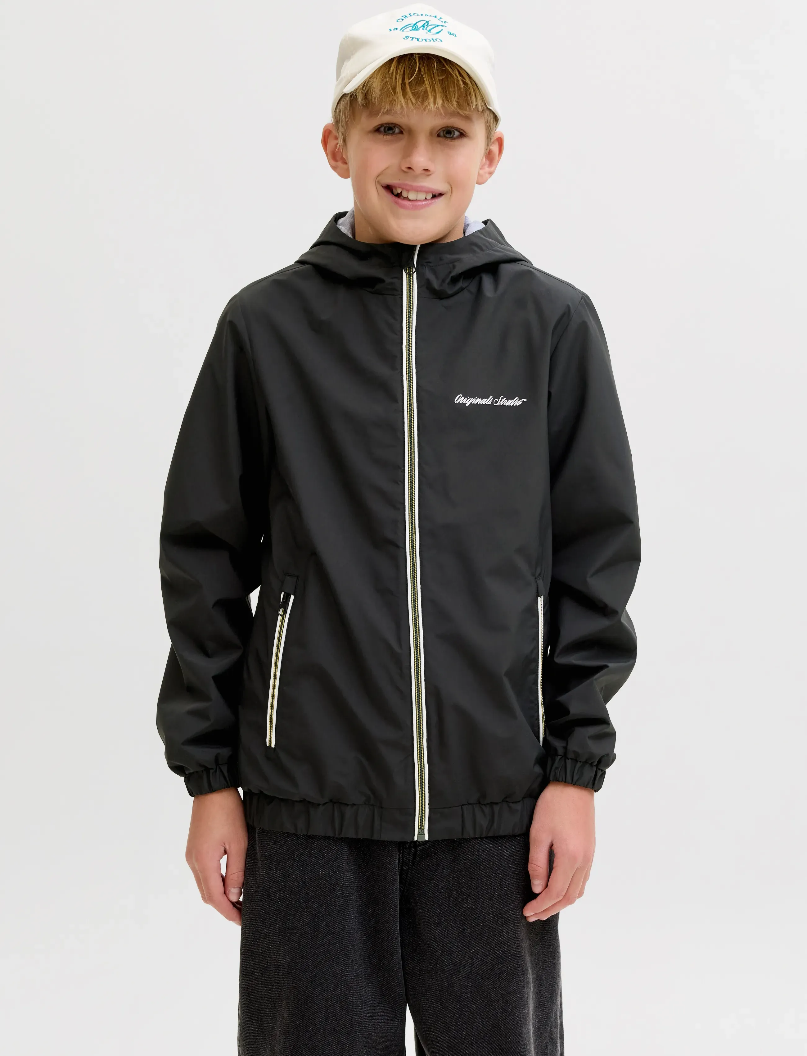 Jack & Jones Jornantucket Light Jacket Jnr, 152, Jackets Coats, Schwarz - Jackets, Kinder