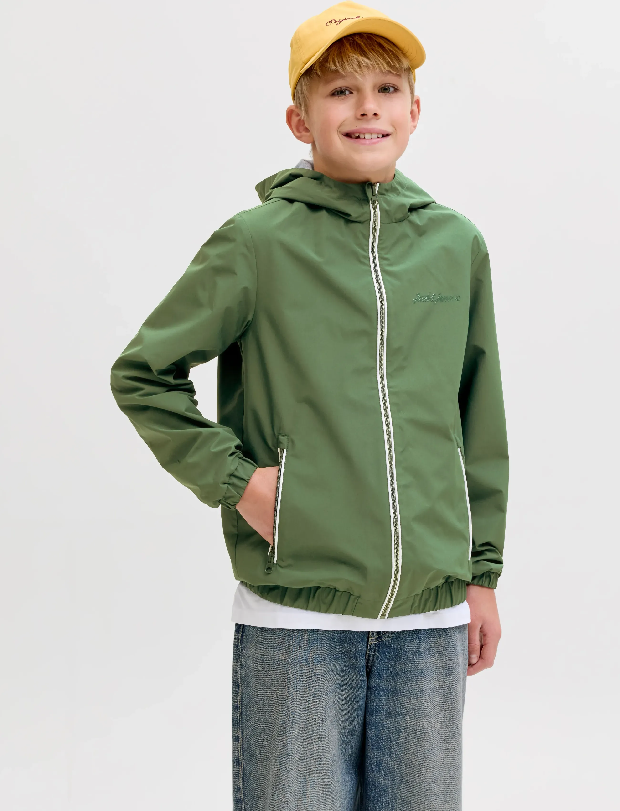 Jack & Jones Jornantucket Light Jacket Jnr, 176, Jackets Coats, Grün - Jackets, Kinder