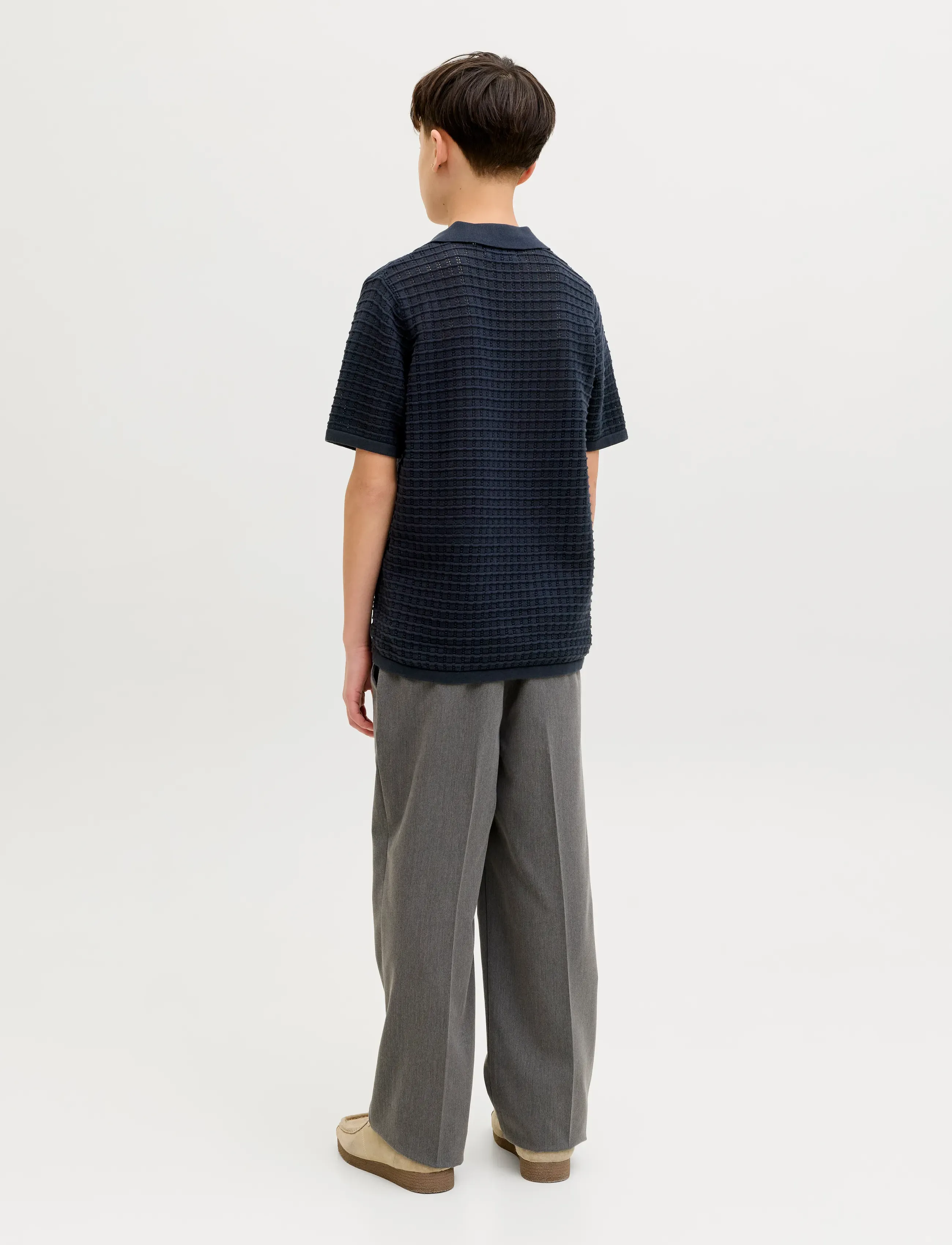 Jack & Jones - JORNANTUCKET SPLIT NECK POLO JNR - koszulki polo - sky captain - 2
