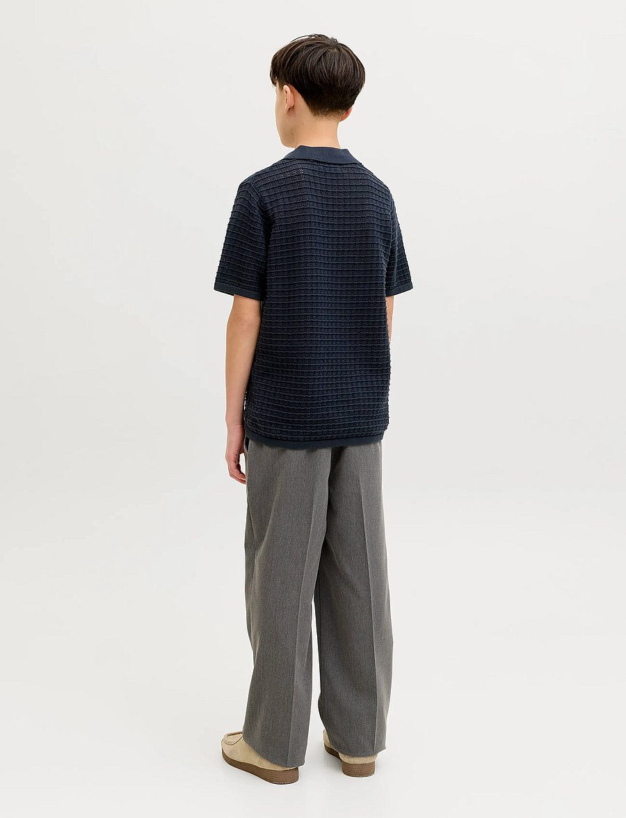 Jack & Jones - JORNANTUCKET SPLIT NECK POLO JNR - lühikeste varrukatega polod - sky captain - 2