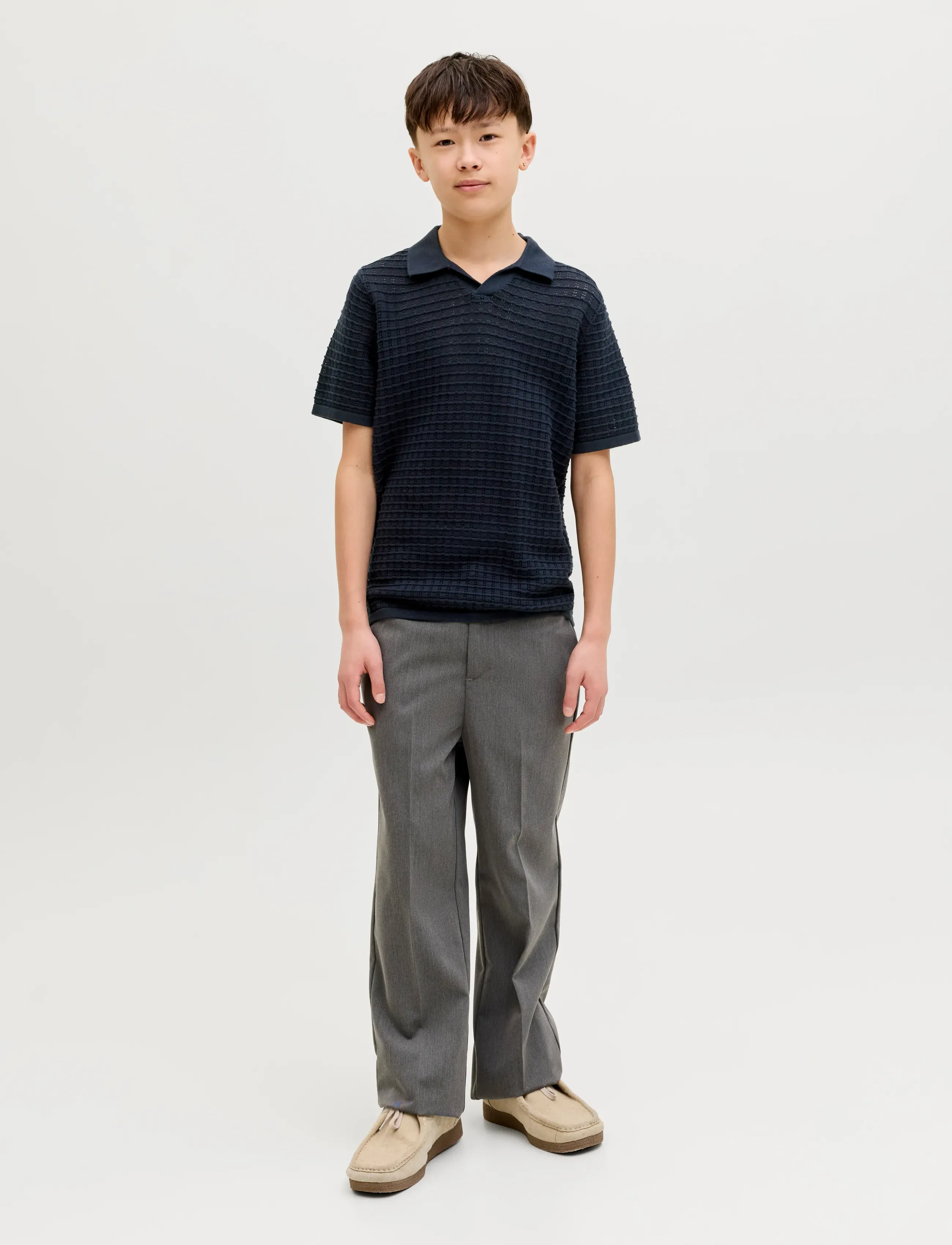 Jack & Jones - JORNANTUCKET SPLIT NECK POLO JNR - koszulki polo - sky captain - 3