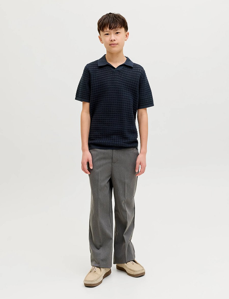 Jack & Jones - JORNANTUCKET SPLIT NECK POLO JNR - lühikeste varrukatega polod - sky captain - 3
