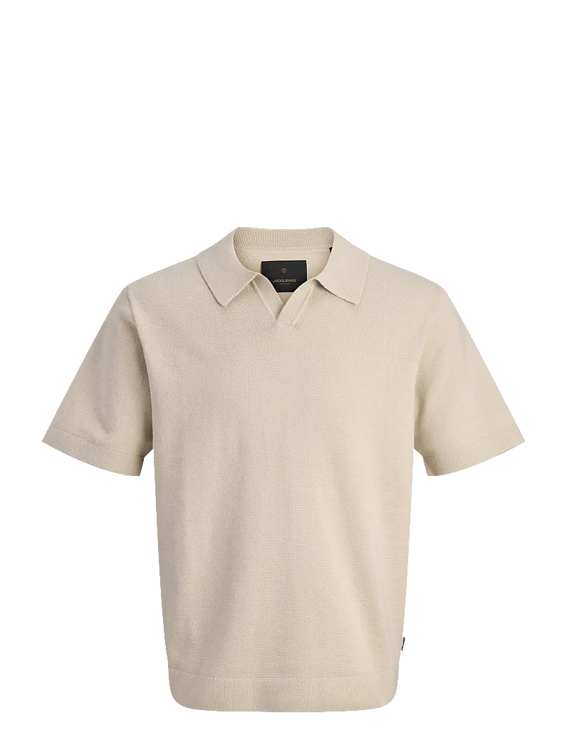 Jack & Jones - JPRBLAMILANO SPRING KNIT SPLIT NEC JNR - kurzärmelig - ancient scroll - 1