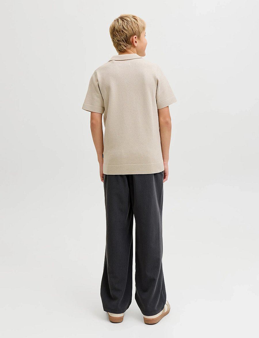 Jack & Jones - JPRBLAMILANO SPRING KNIT SPLIT NEC JNR - kortærmede poloer - ancient scroll - 2