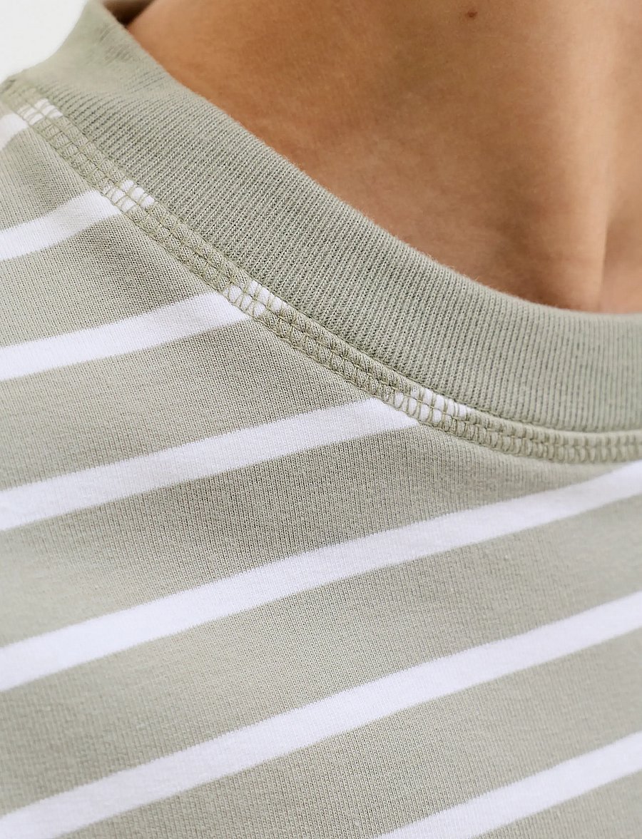 Jack & Jones - JORNANTUCKET STRIPED SWEAT CREW NE JNR - sweatshirts - seagrass - 5