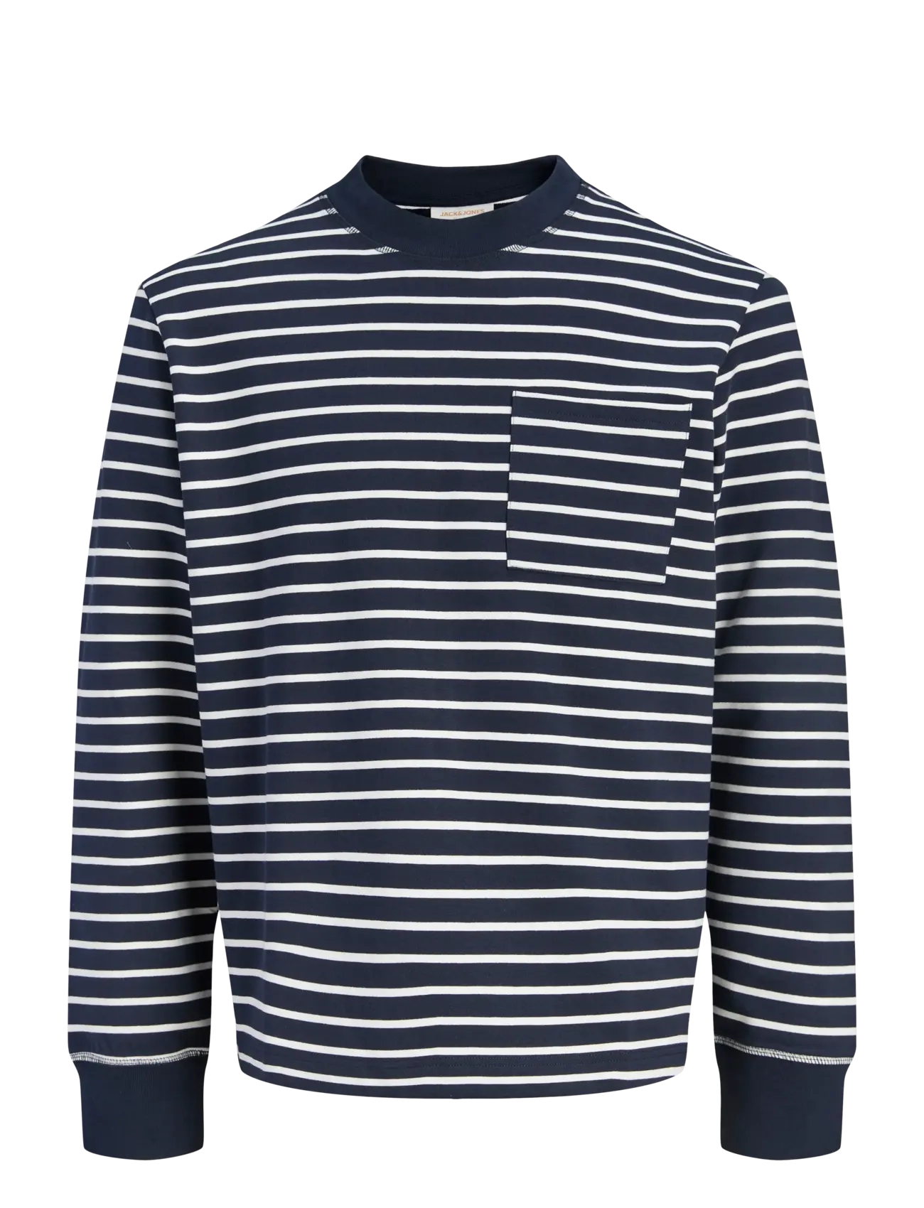 Jack & Jones JORNANTUCKET STRIPED SWEAT CREW NE JNR - Jack & Jones Junior - SKY CAPTAIN / navy