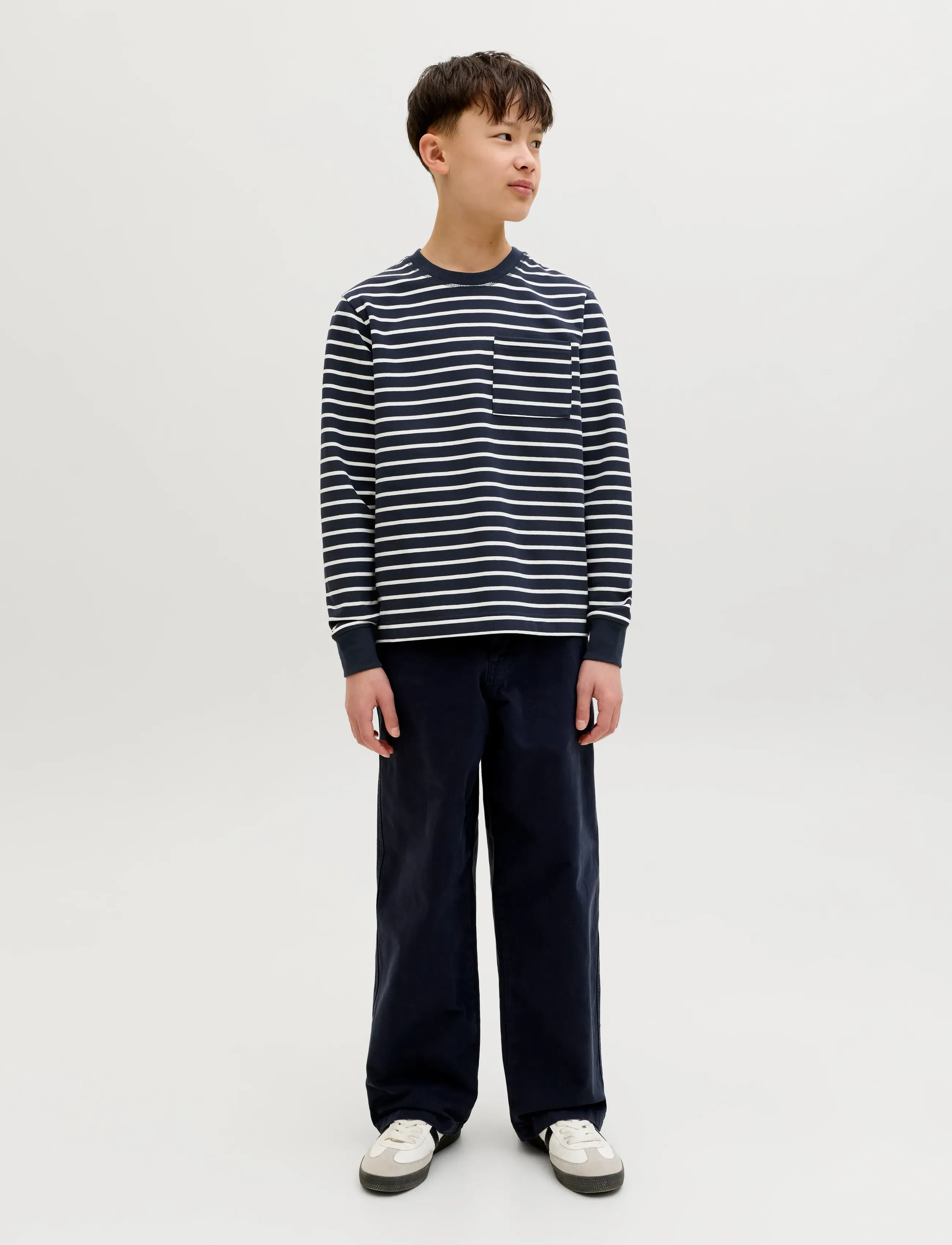 Jack & Jones - JORNANTUCKET STRIPED SWEAT CREW NE JNR - sweatshirts - sky captain - 3