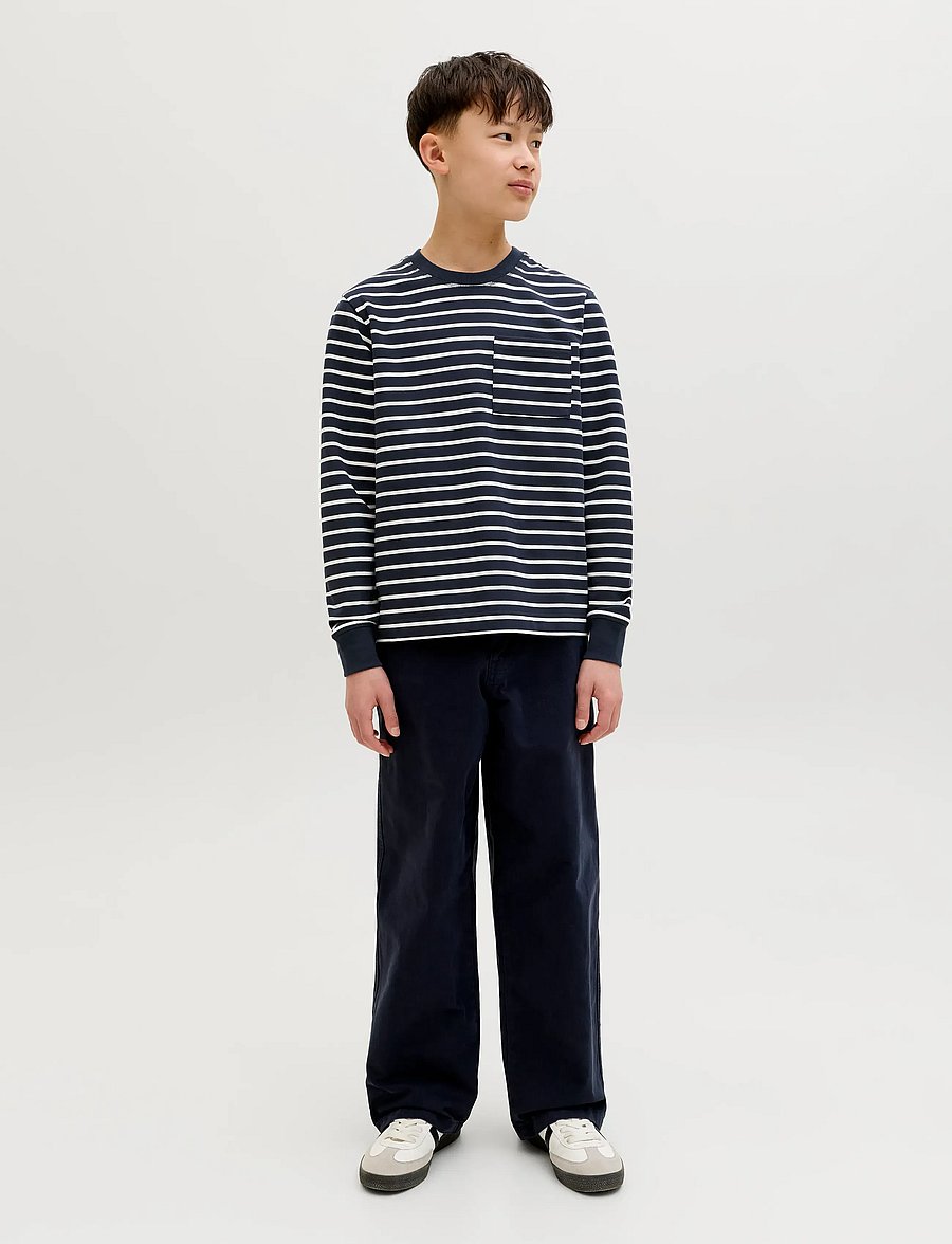 Jack & Jones - JORNANTUCKET STRIPED SWEAT CREW NE JNR - sweatshirts - sky captain - 3