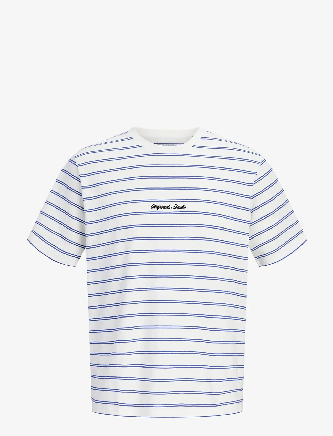 Jack & Jones - JORNORREBRO STRIPE TEE SS CN JNR - stutterma bolir - cloud dancer - 1