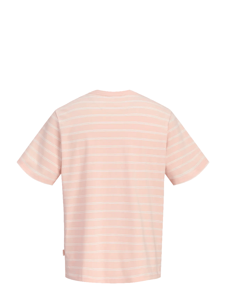 Jack & Jones - JORNORREBRO STRIPE TEE SS CN JNR - kortærmede t-shirts - peach melba - 2