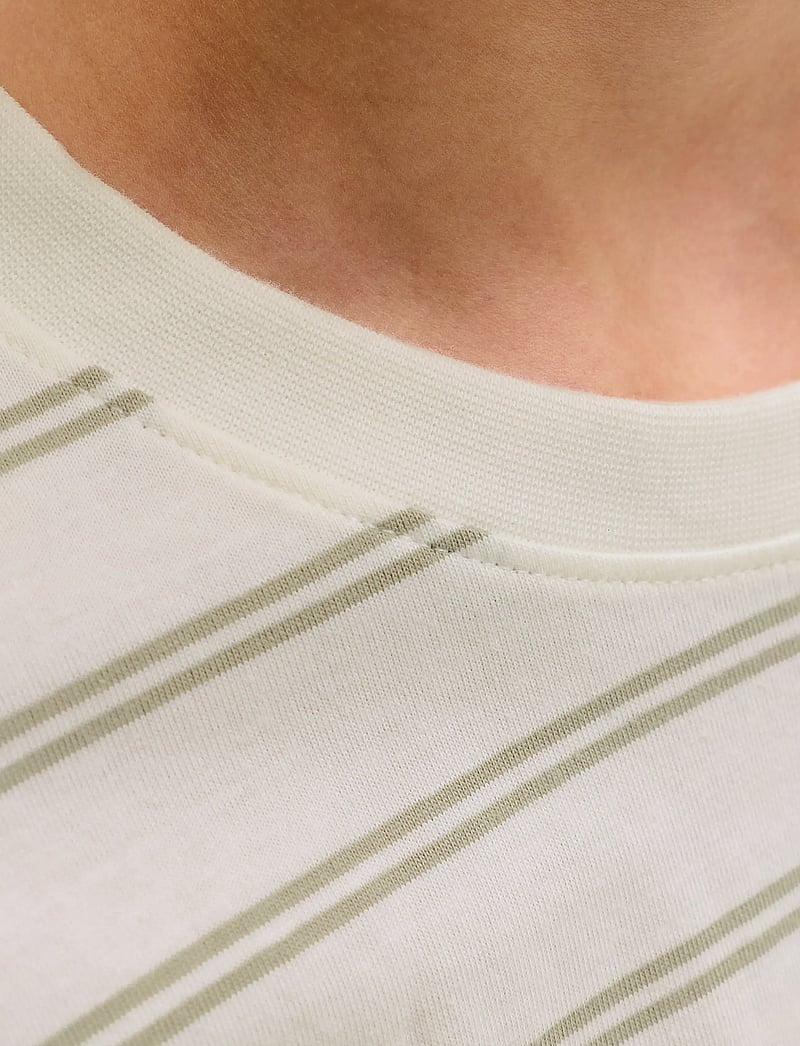 Jack & Jones - JORNORREBRO STRIPE TEE SS CN JNR - lühikeste varrukatega t-särgid - seagrass - 5