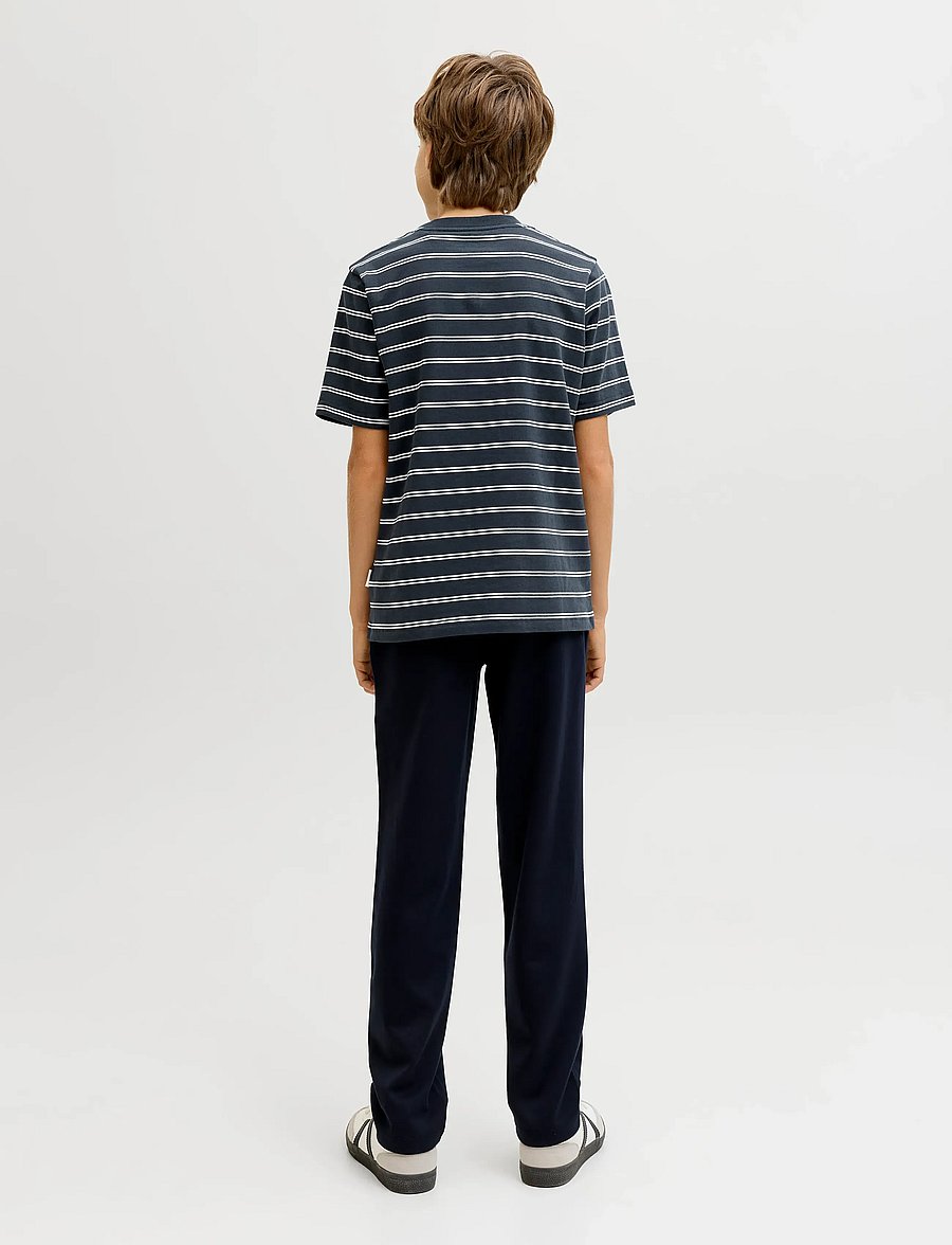Jack & Jones - JORNORREBRO STRIPE TEE SS CN JNR - kortærmede t-shirts - sky captain - 2