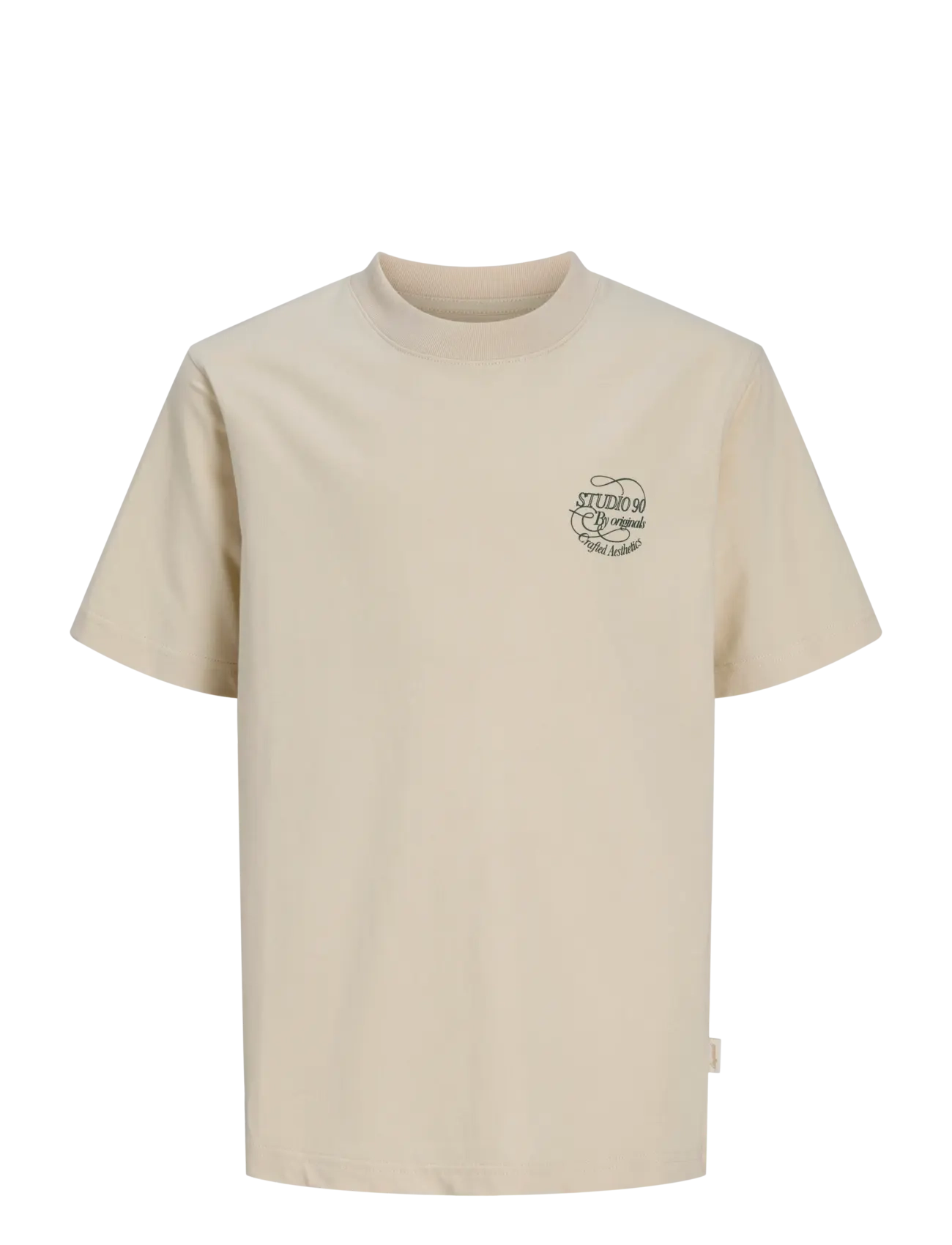 Jack & Jones JORNIAGARA TYPO TEE SS CREW NECK JNR - Tøj - ANTIQUE WHITE / beige