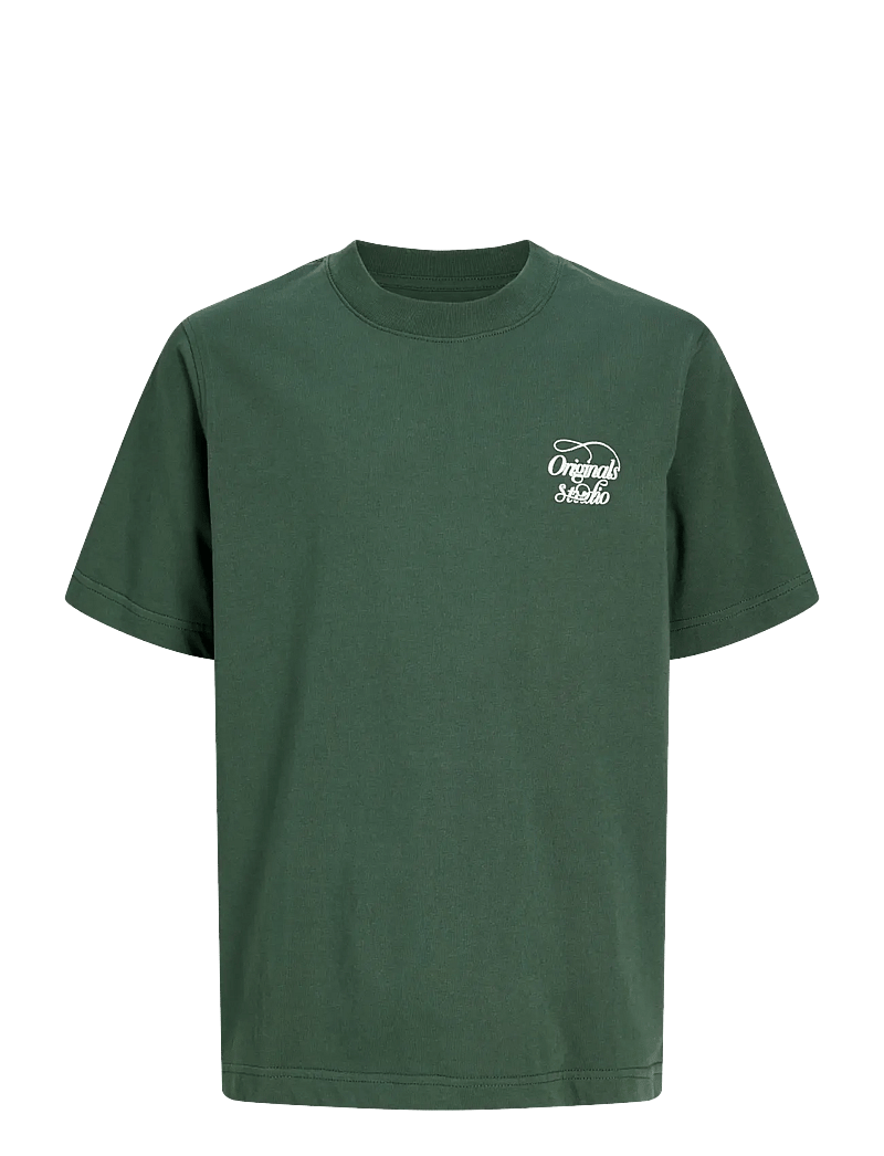 Jack & Jones - JORNIAGARA TYPO TEE SS CREW NECK JNR - lühikeste varrukatega t-särgid - sycamore - 0