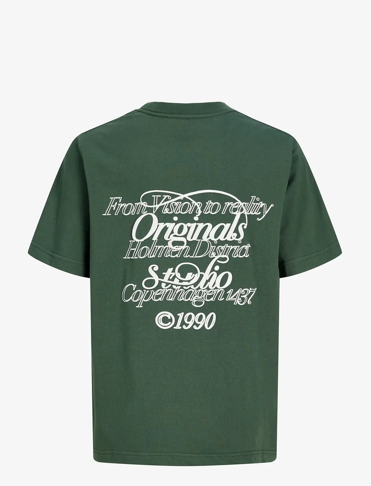 Jack & Jones - JORNIAGARA TYPO TEE SS CREW NECK JNR - lühikeste varrukatega t-särgid - sycamore - 1